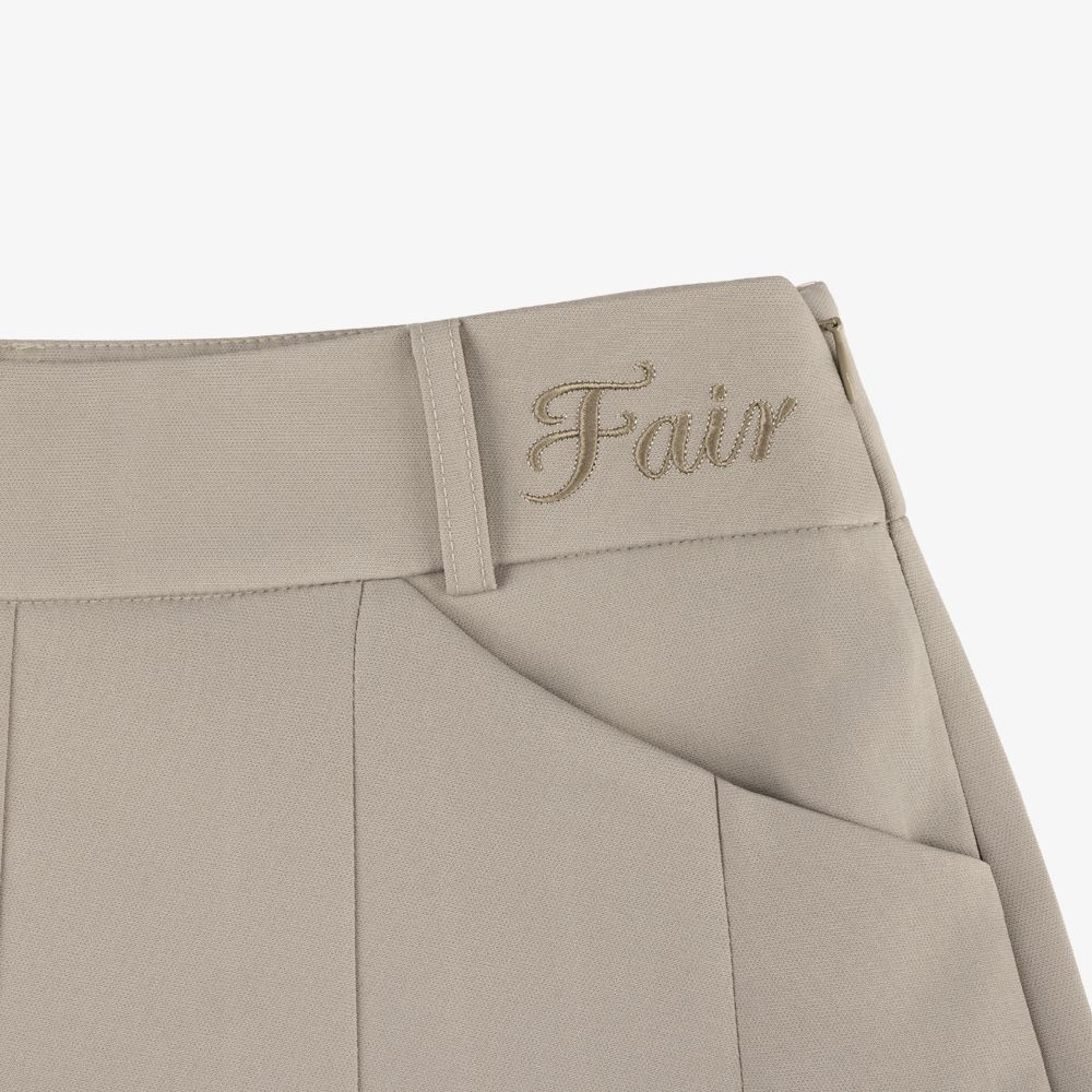 FairLiar - Chân váy ngắn xếp ly Be