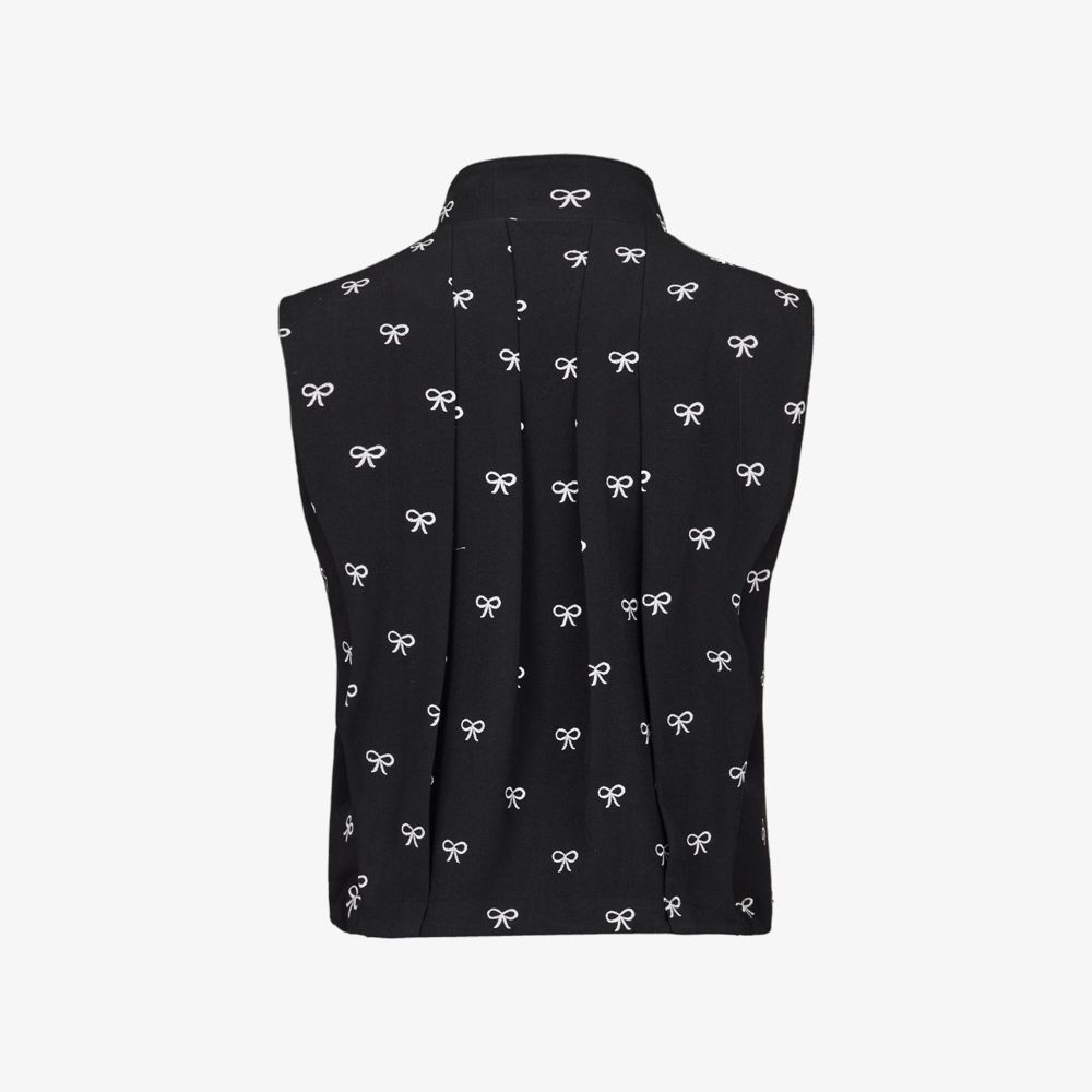 FairLiar - Áo gile croptop xếp ly nổi Nhiều màu