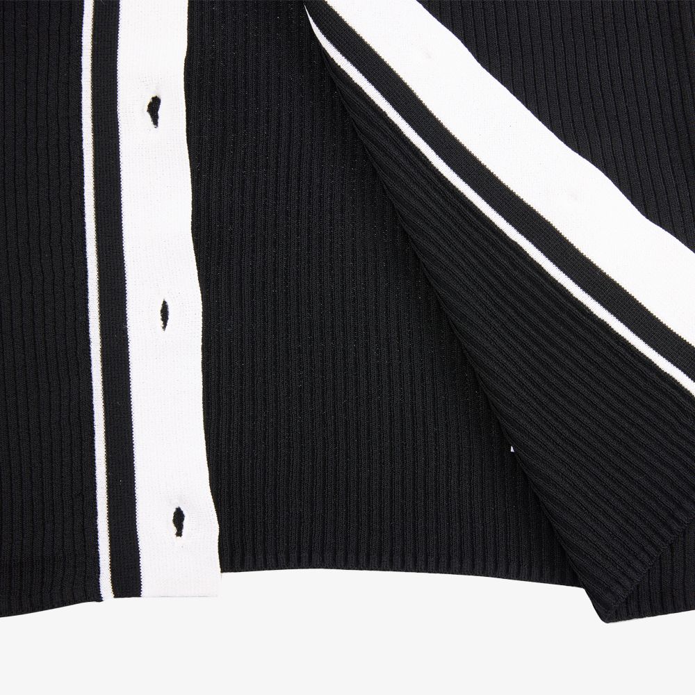 FairLiar - Áo cardigan dệt kim viền phối màu