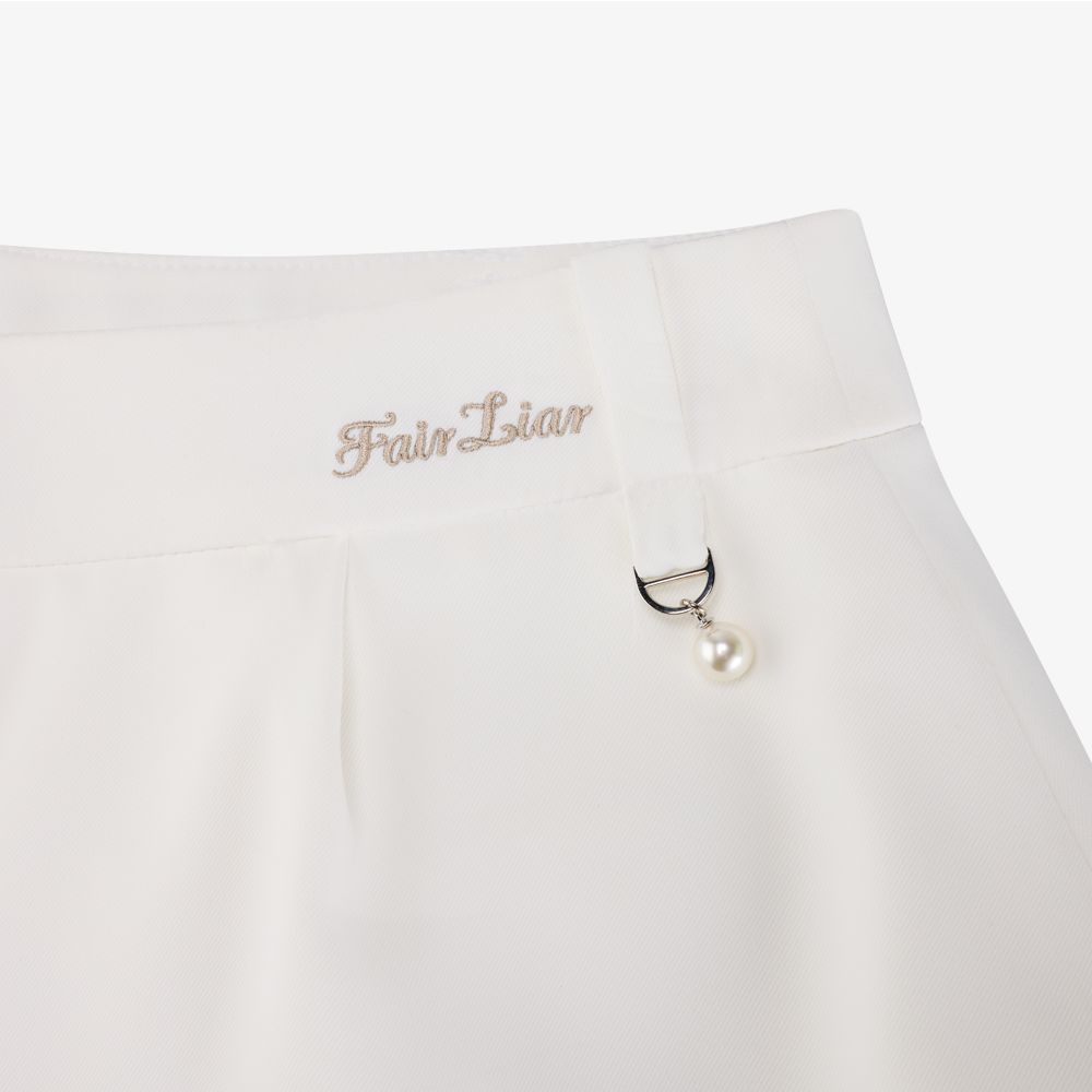 FairLiar - Chân váy Lace Trim Flap Skirt
