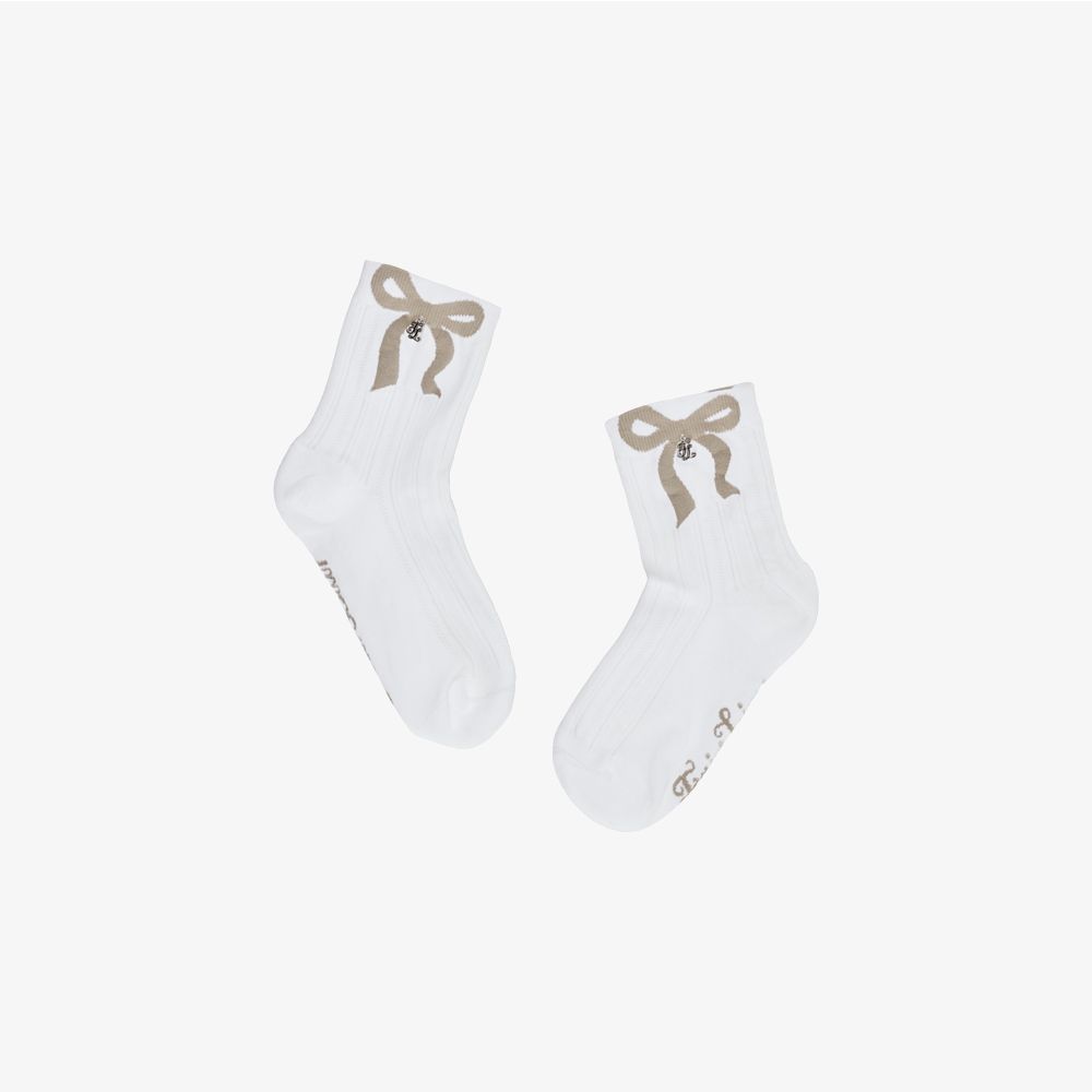 FairLiar - Tất cổ ngắn mùa hè Ribbon Jacquard