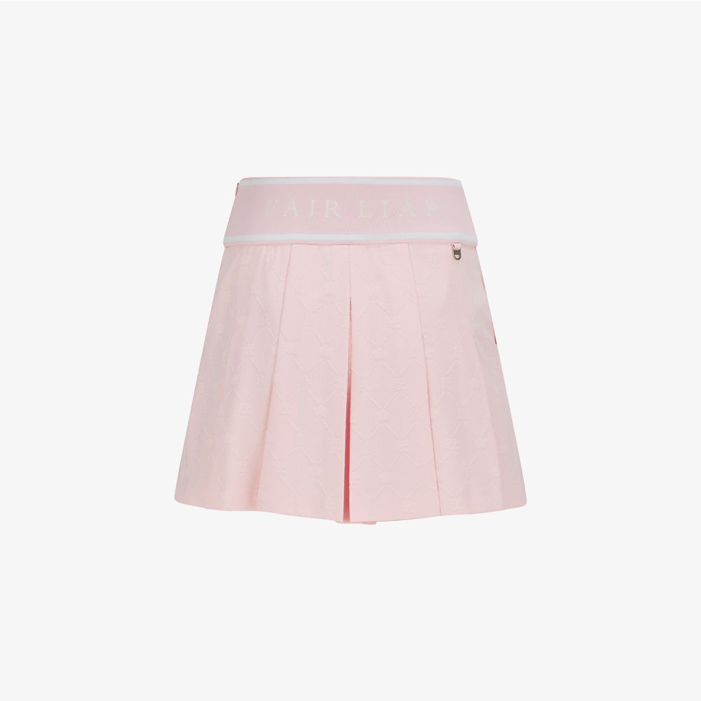 FairLiar - Quần Logo Jacquard Pleated Skort