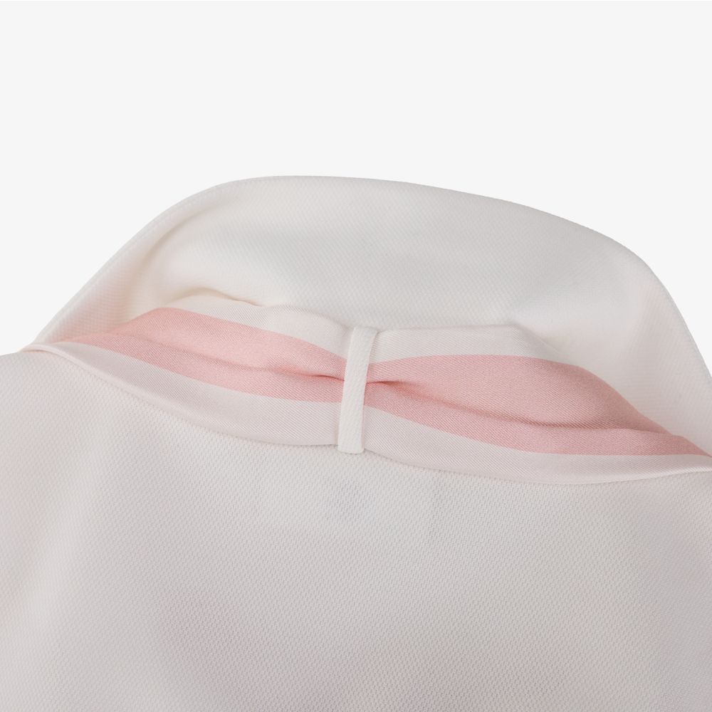 FairLiar - Áo ngắn tay Scarf Set Open-neck