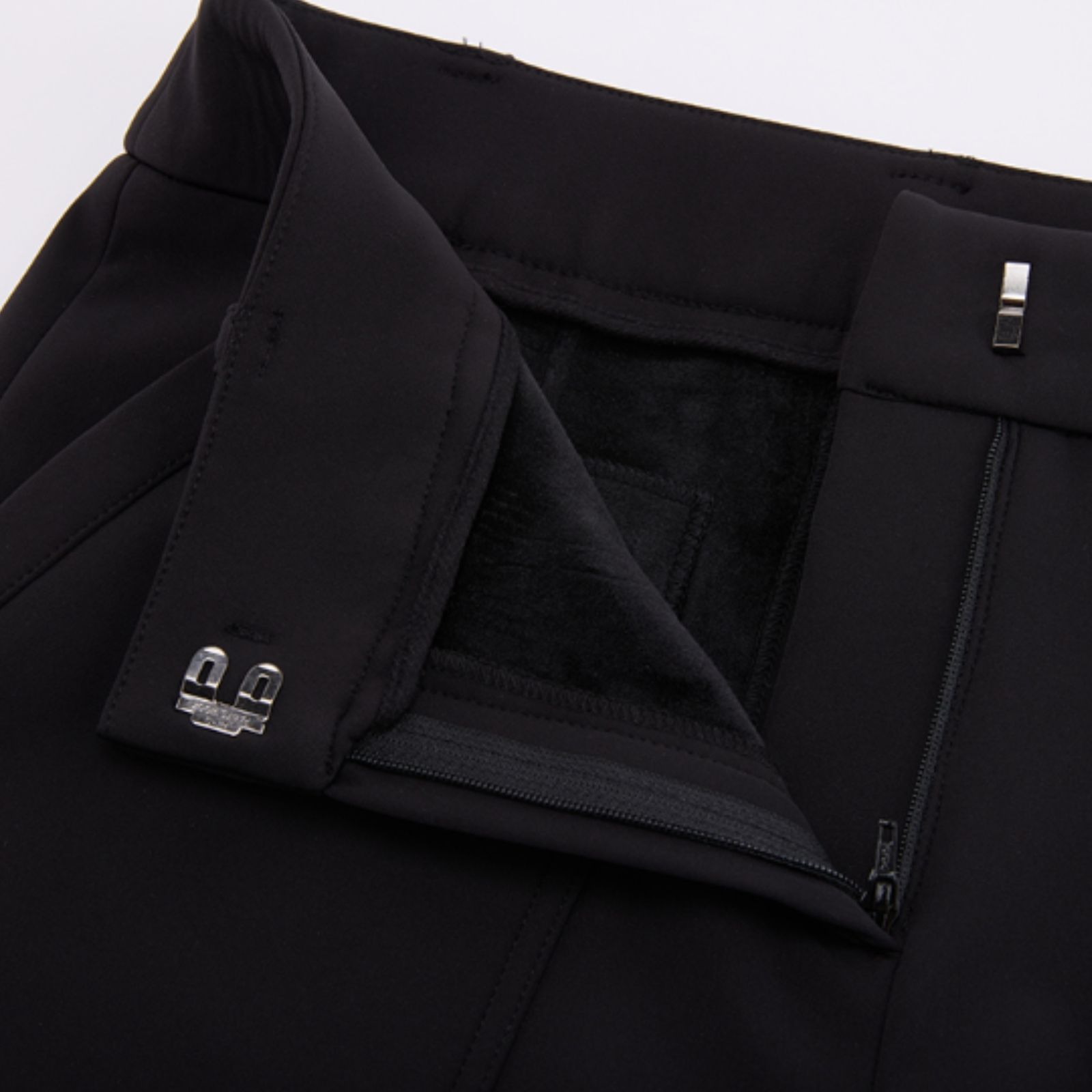 FairLiar - Quần dài Mink-Fleece Bootcut Pants - Đen