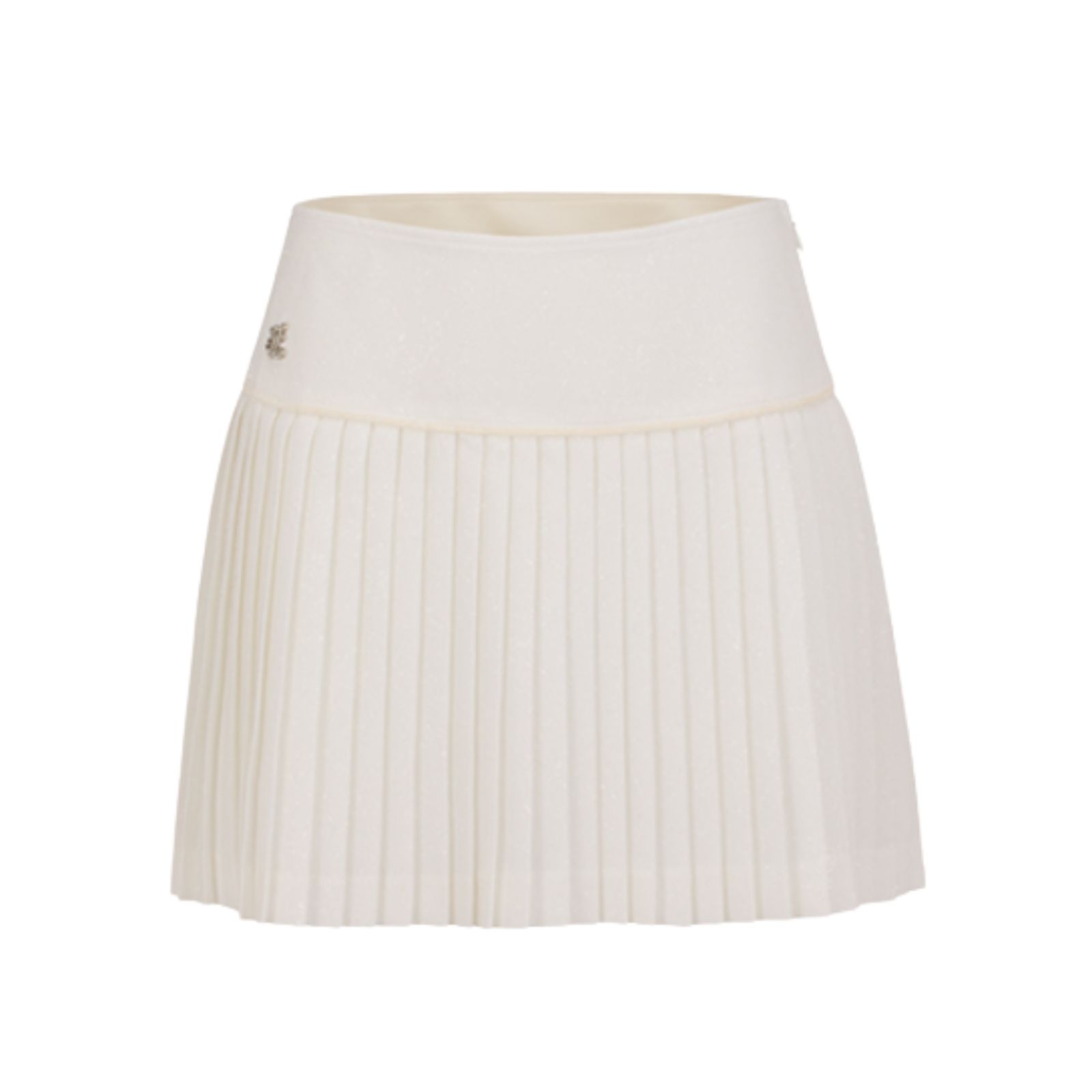 Chân váy xếp ly Glitter Pleated - Kem