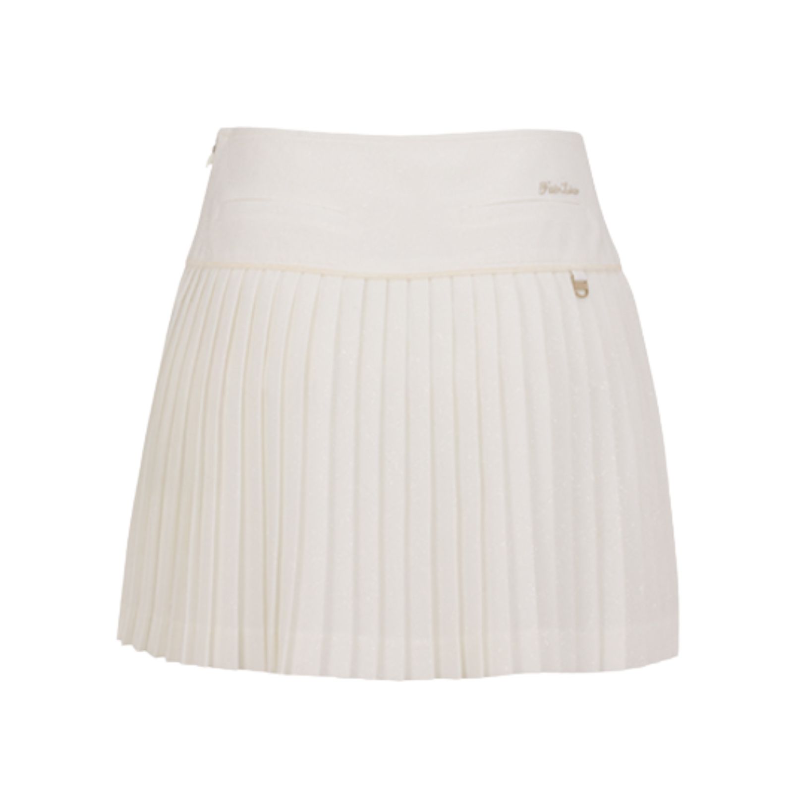 FairLiar - Chân váy xếp ly Glitter Pleated - Kem