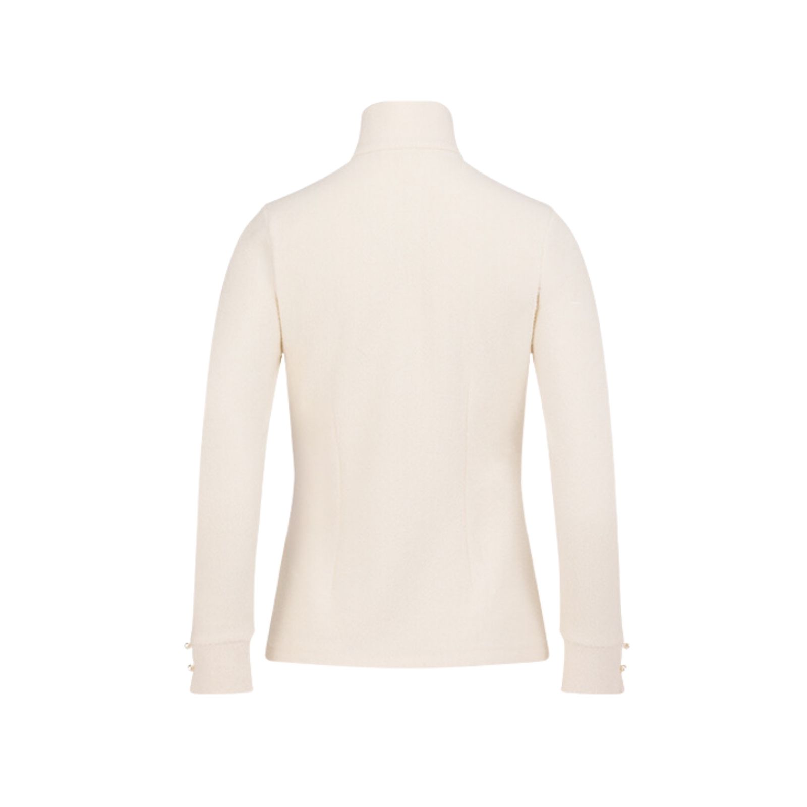 FairLiar - Áo thun Boucle High-Neck - Kem