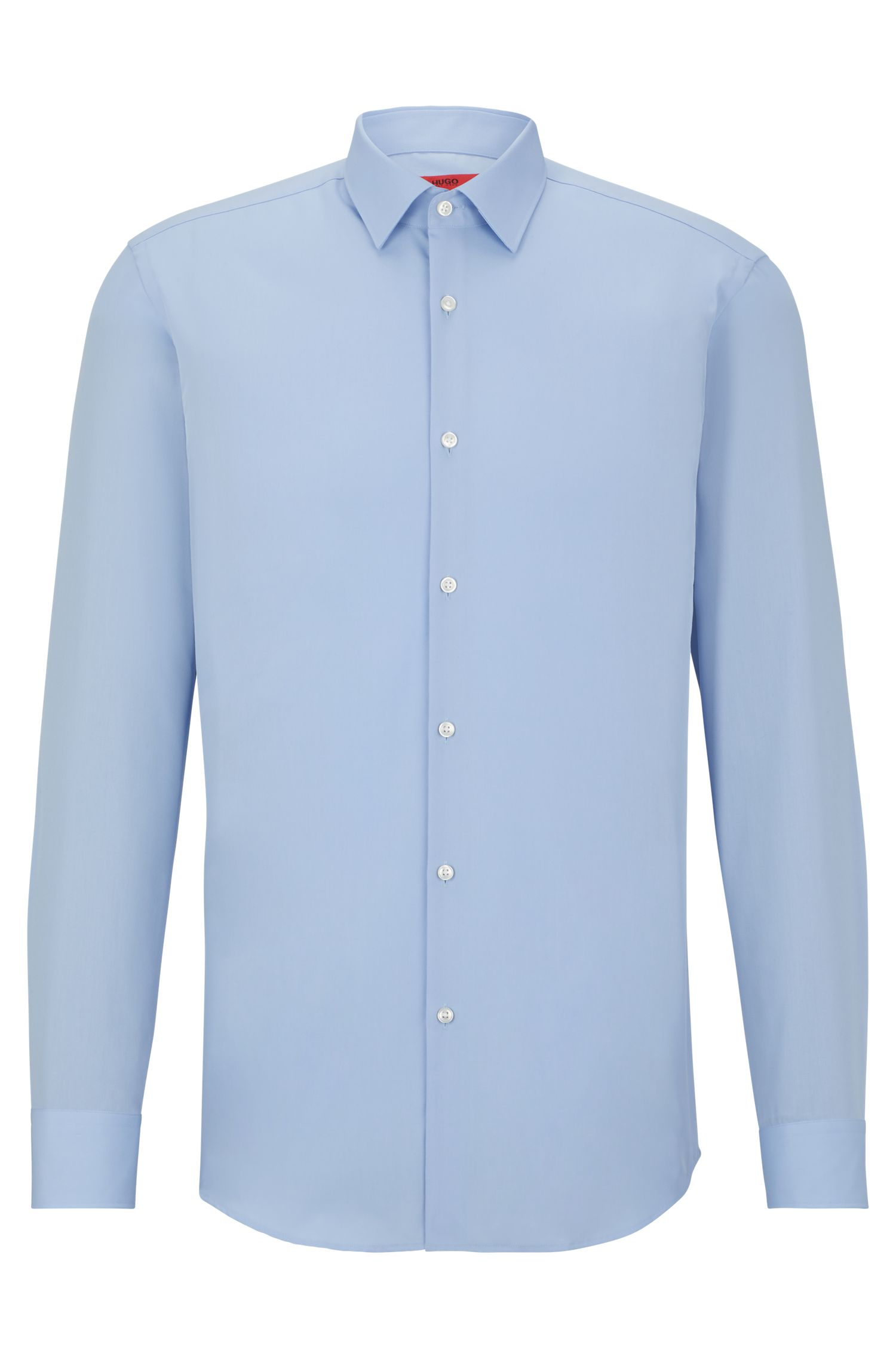HUGO - Sơ mi dáng ôm vải poplin cotton