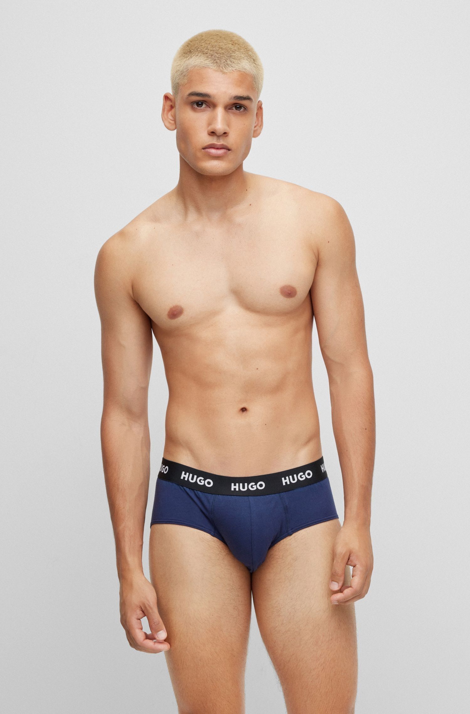 HUGO - Set 3 quần lót logo thun cotton