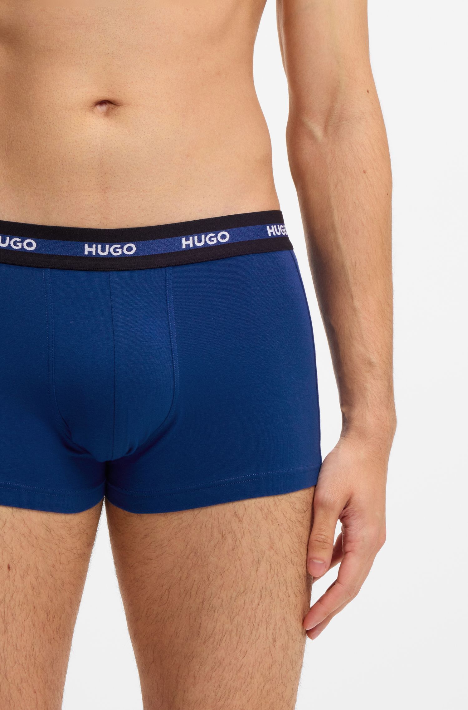 HUGO - Set 3 Quần lót boxer logo thun cotton