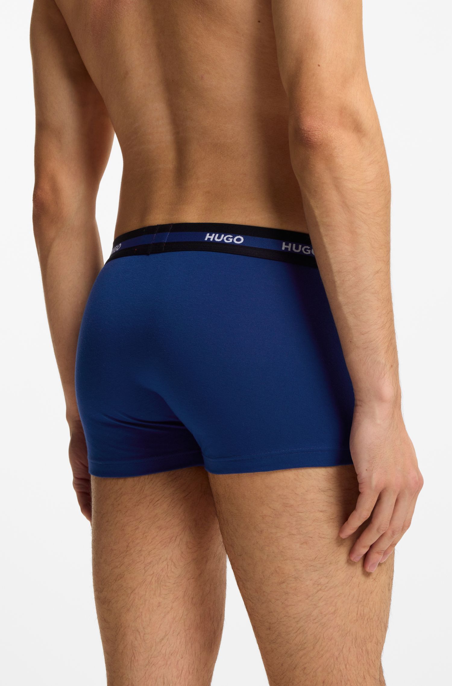 HUGO - Set 3 Quần lót boxer logo thun cotton