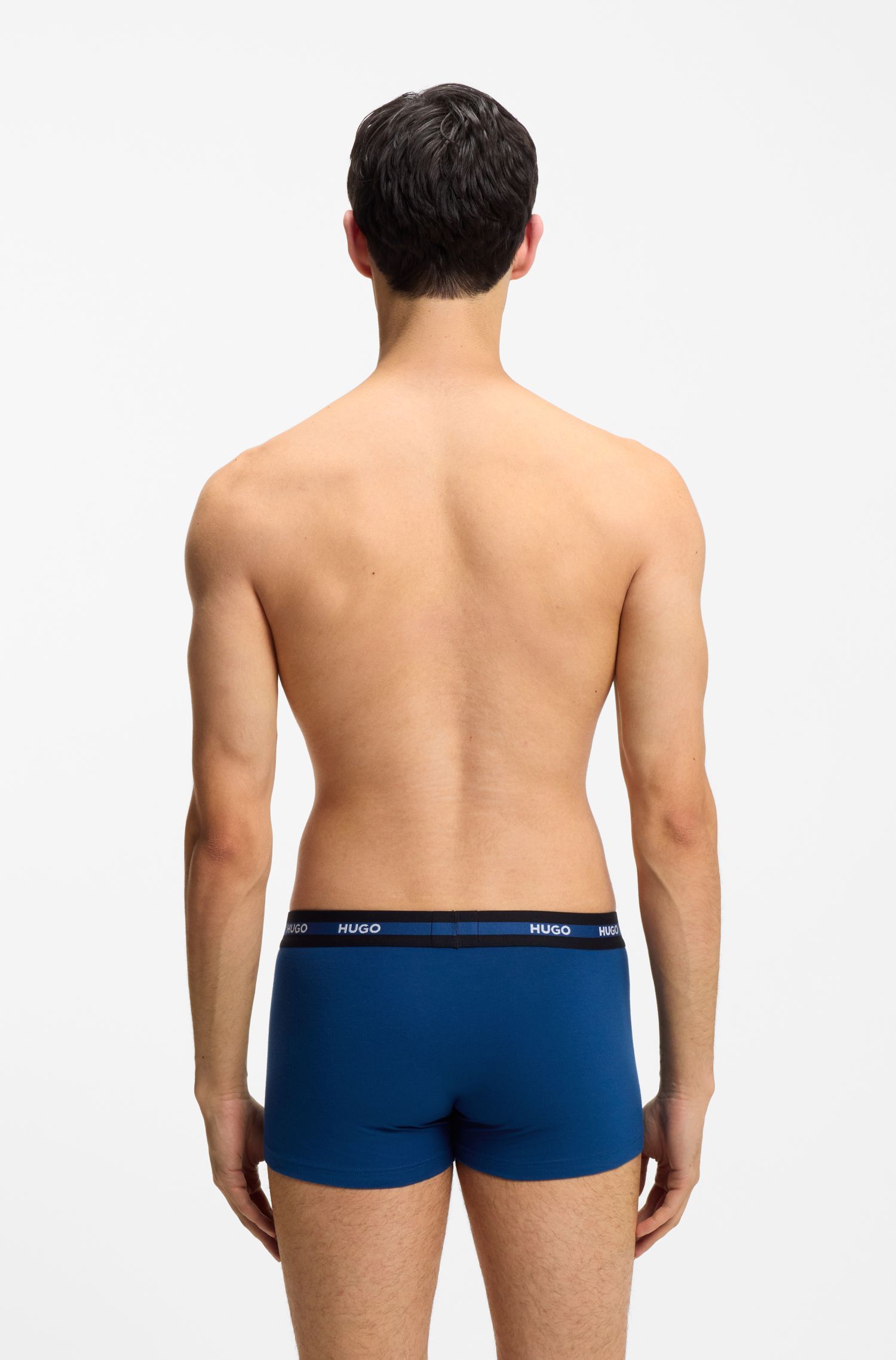HUGO - Set 3 Quần lót boxer logo thun cotton