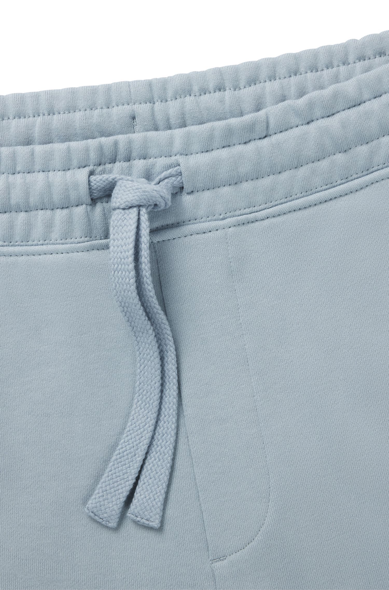 HUGO - Quần shorts dáng relaxed vải cotton terry in logo