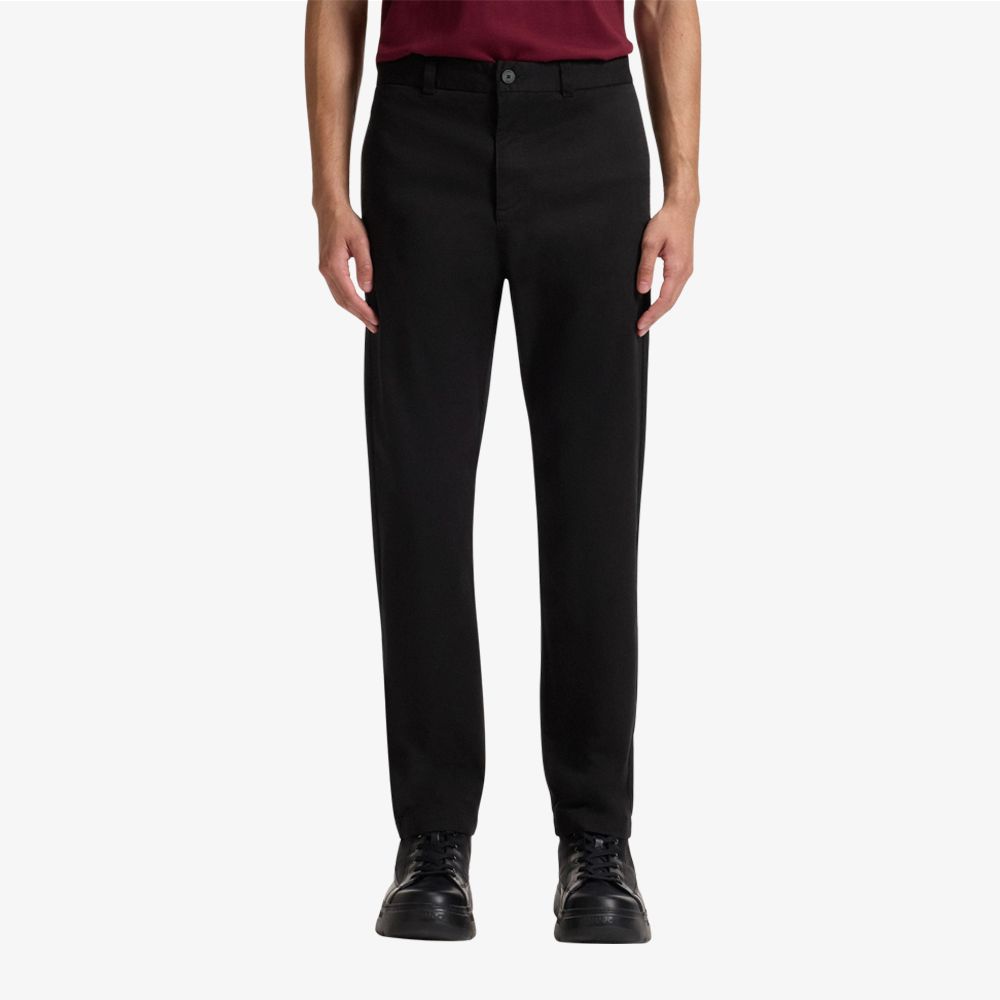 HUGO - Quần dáng ôm slim fit vải gabardine cotton co giãn