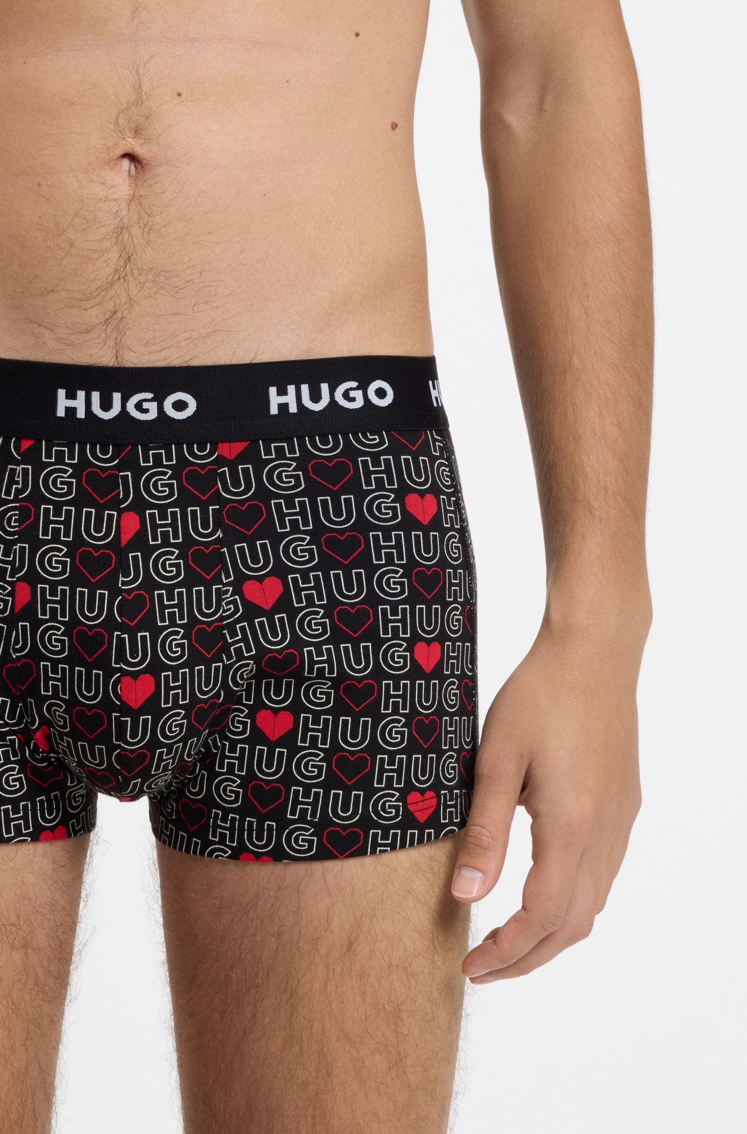 Bộ 3 quần lót cotton co giãn cạp logo