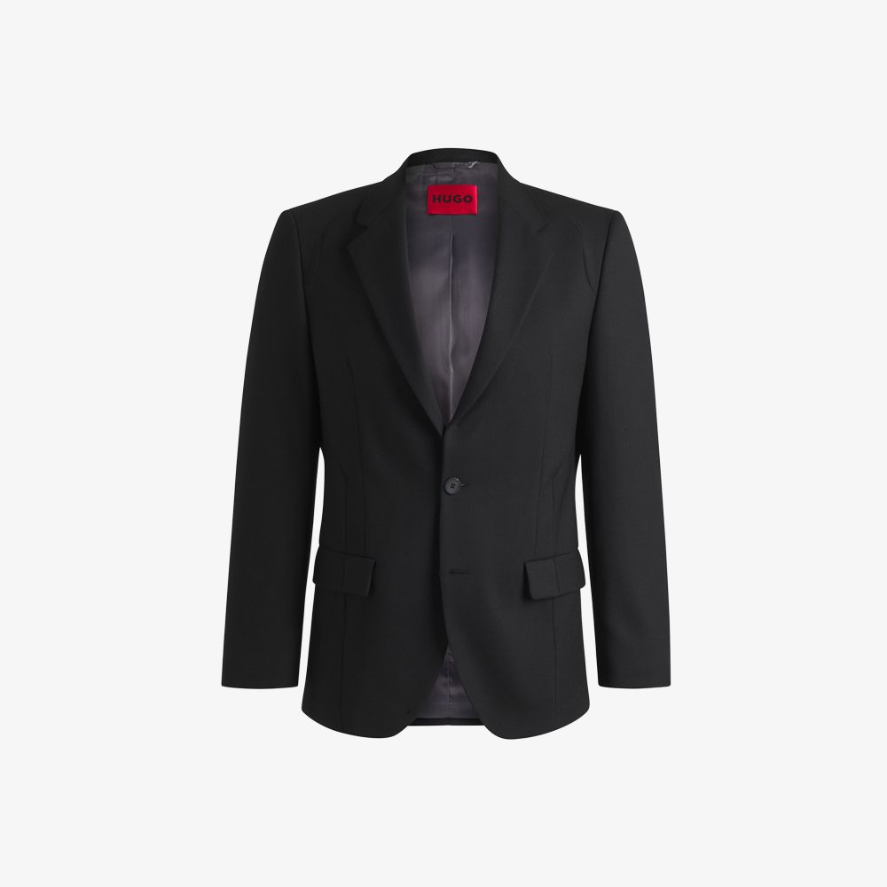 HUGO - Áo vest dáng slim-fit vải twill