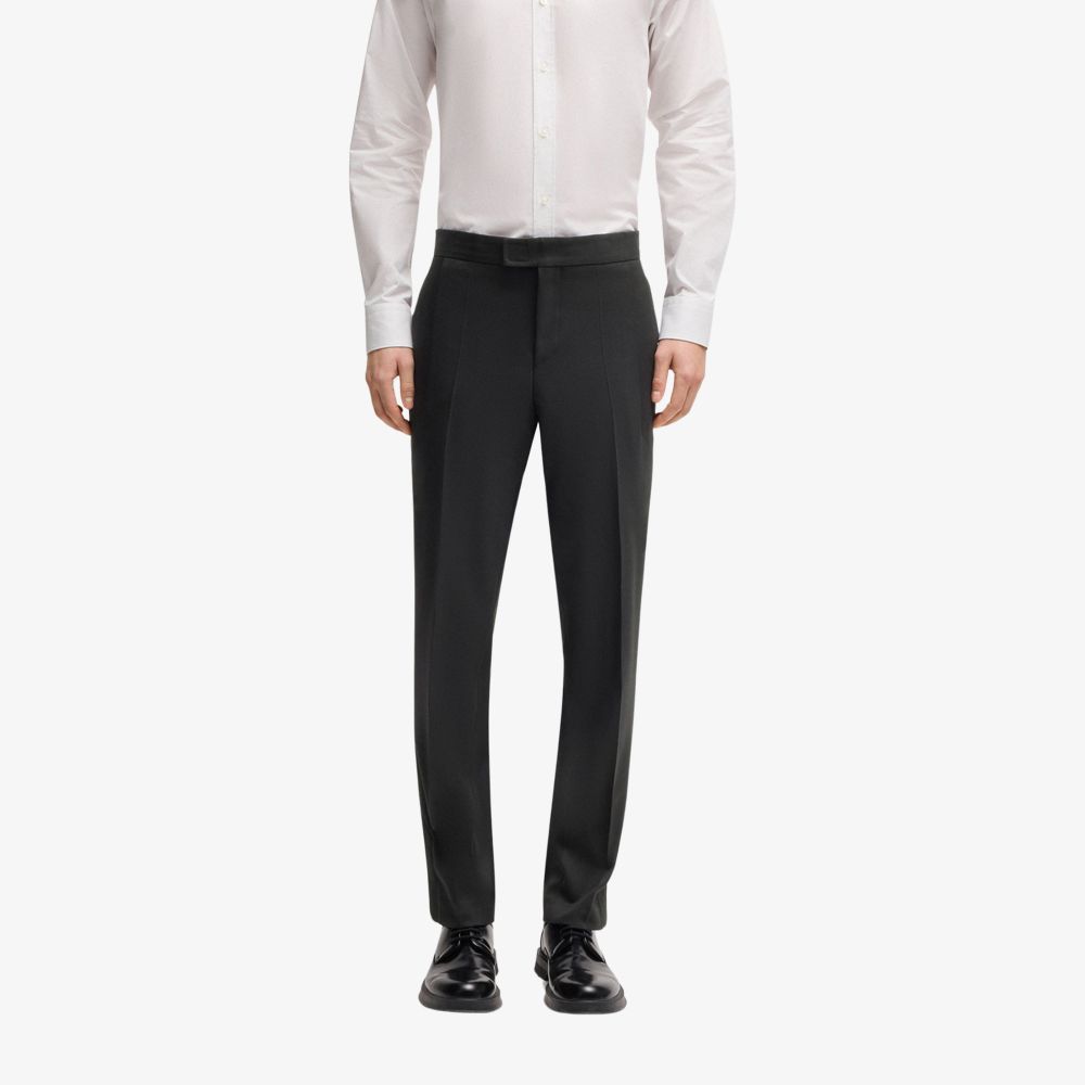 HUGO - Quần âu dáng slim-fit vải len twill