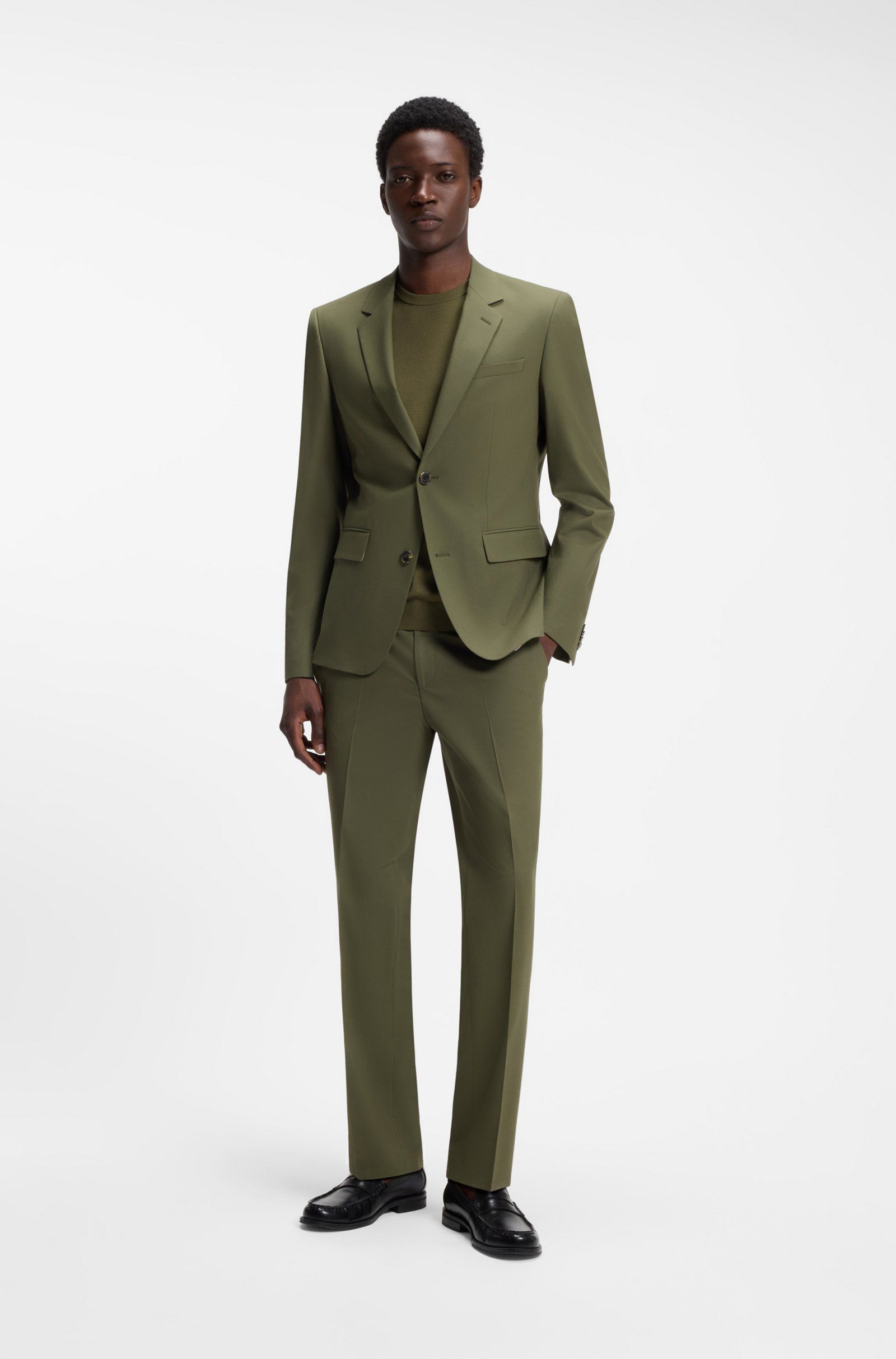 Áo sweater dáng slim-fit ngắn tay