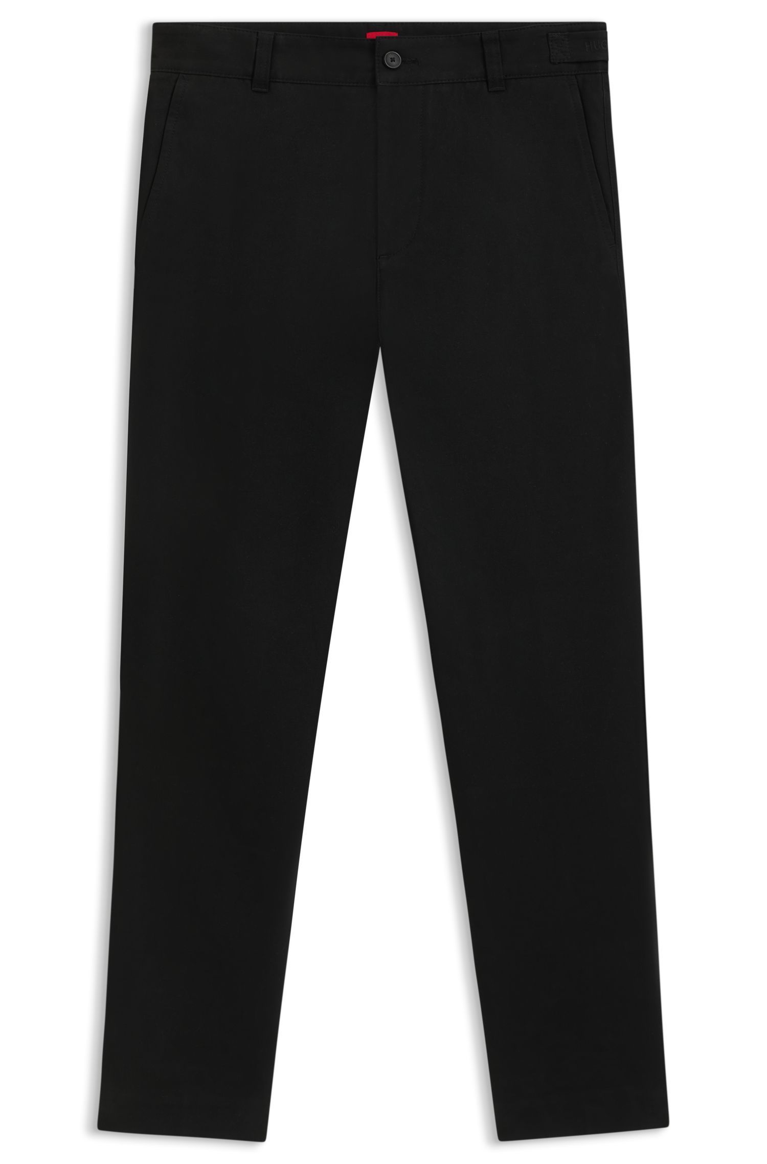 HUGO - Quần chinos dáng slim fit vải cotton twill mercerised