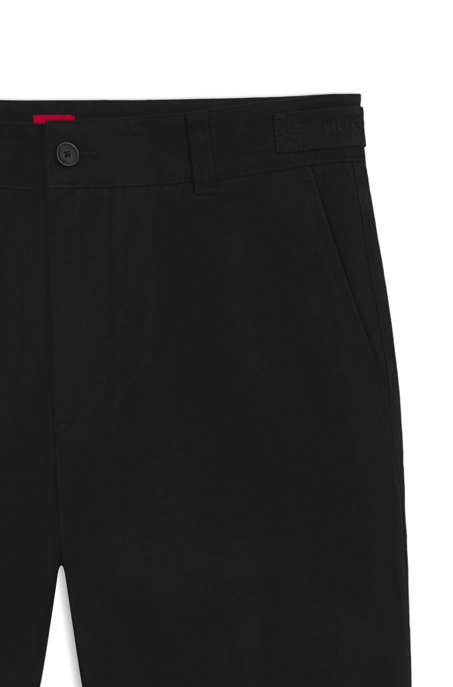 HUGO - Quần chinos dáng slim fit vải cotton twill mercerised