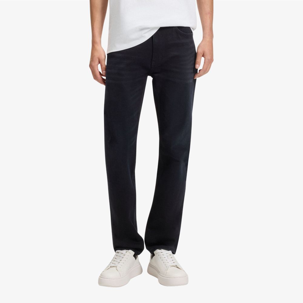 Quần jeans nam dáng slim fit vải denim xanh co giãn thoải mái
