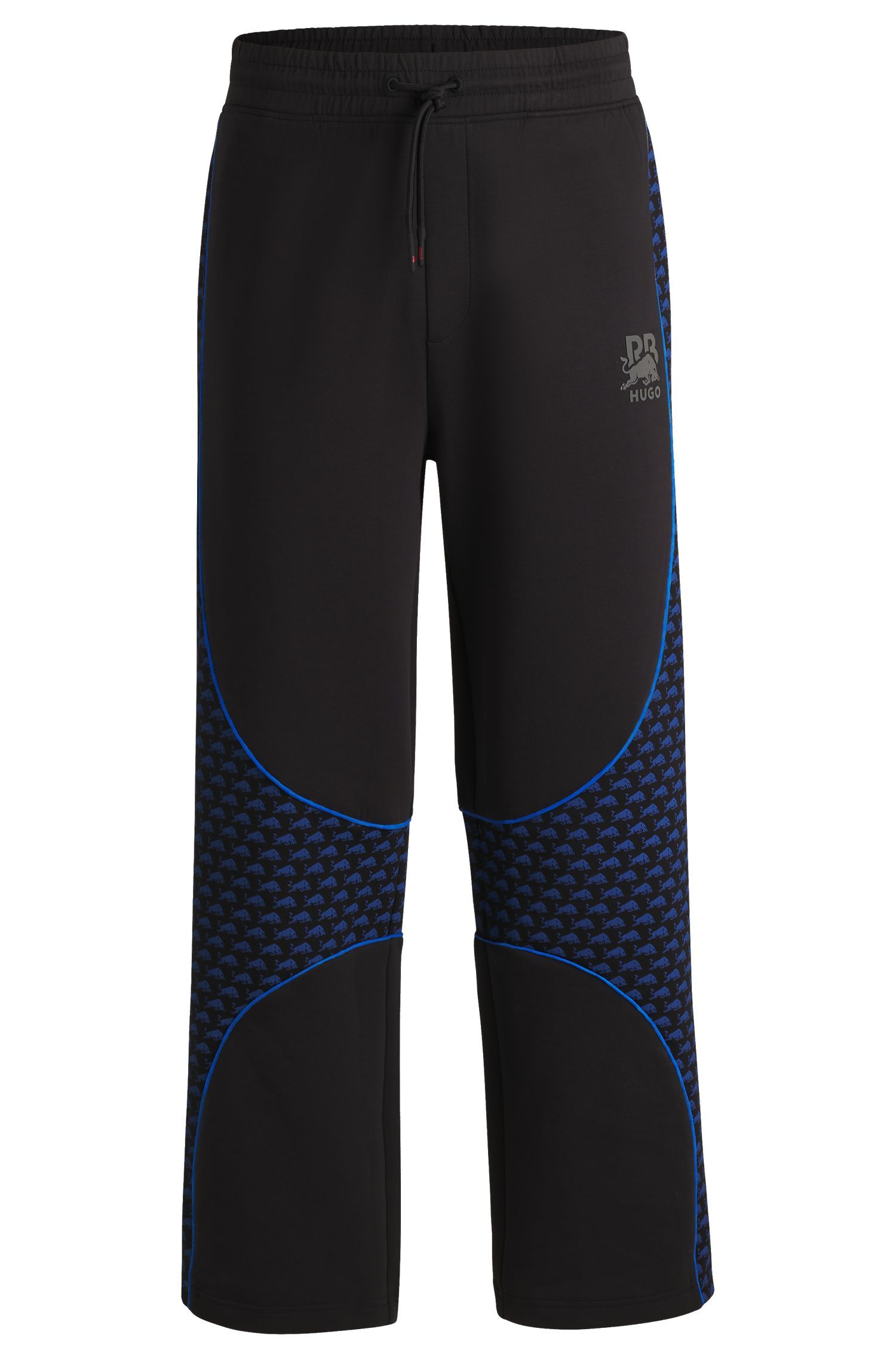 HUGO x RB Quần thể thao pha cotton viền chi tiết