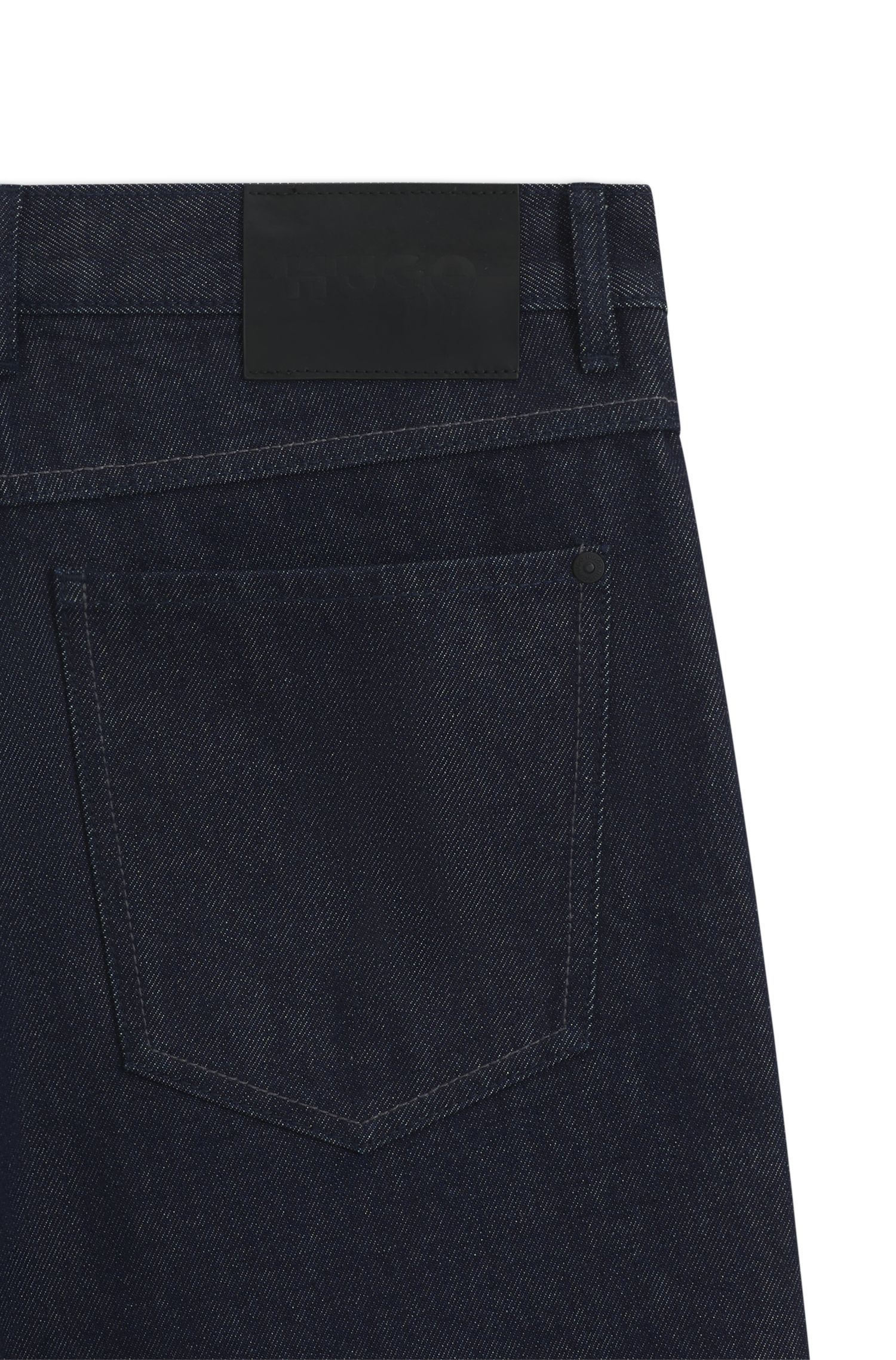 HUGO - Quần jeans dáng relaxed fit denim Nhật