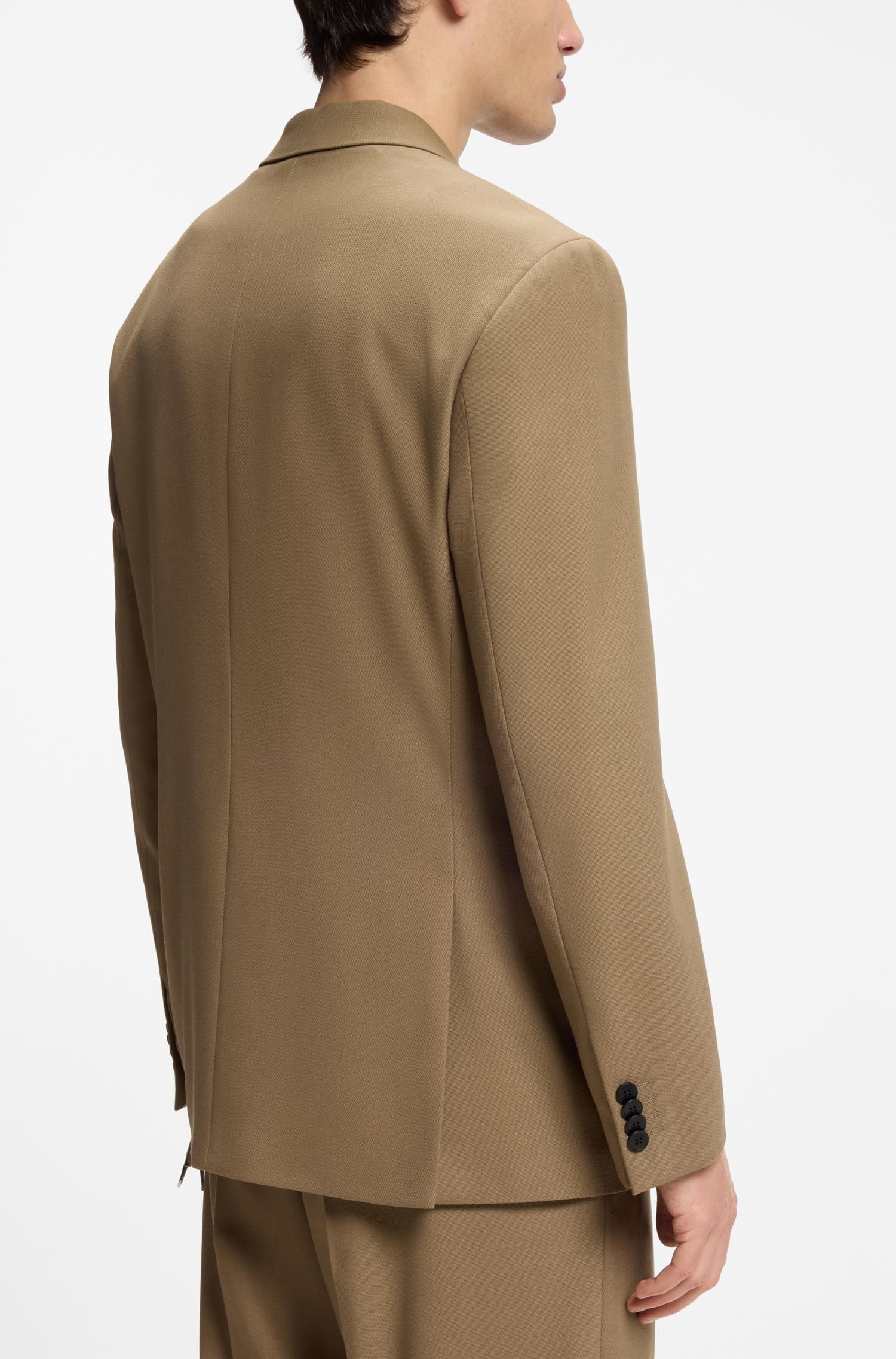 Áo blazer vải twill co giãn hiệu suất kiểu dáng hiện đại