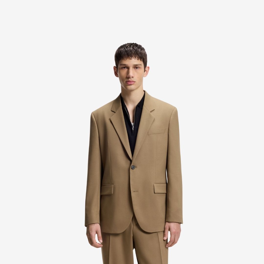 Áo blazer vải twill co giãn hiệu suất kiểu dáng hiện đại