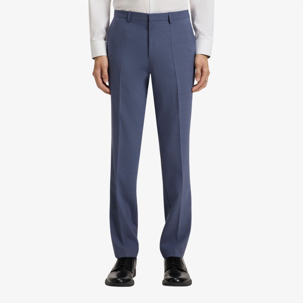 HUGO - Quần âu dáng extra-slim-fit vải dobby co giãn hiệu suất