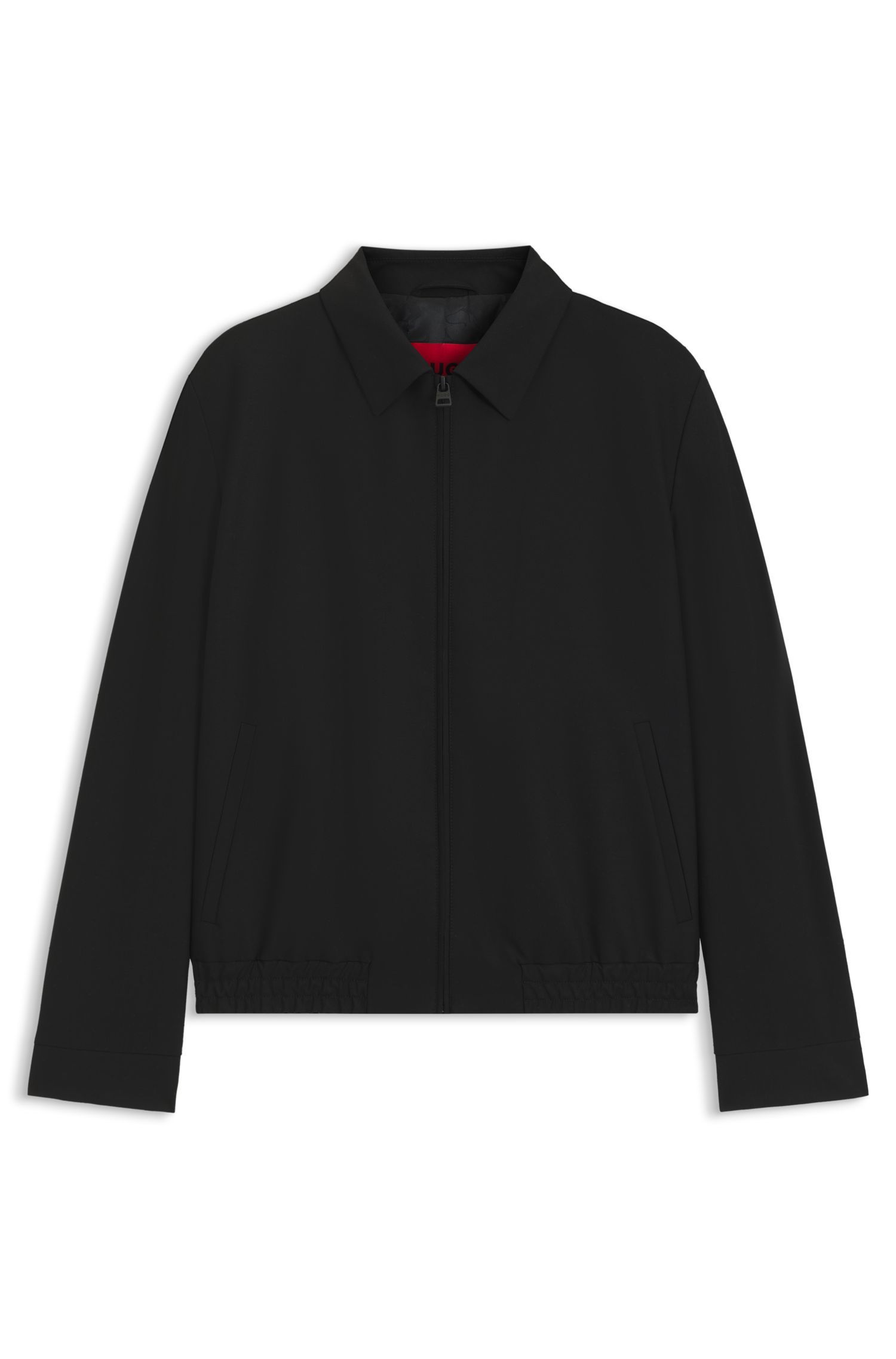 HUGO - Áo khoác dáng slim fit vải co giãn hiệu suất cao