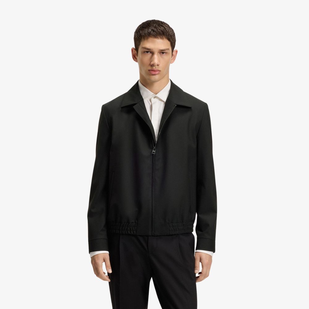 HUGO - Áo khoác dáng slim fit vải co giãn hiệu suất cao
