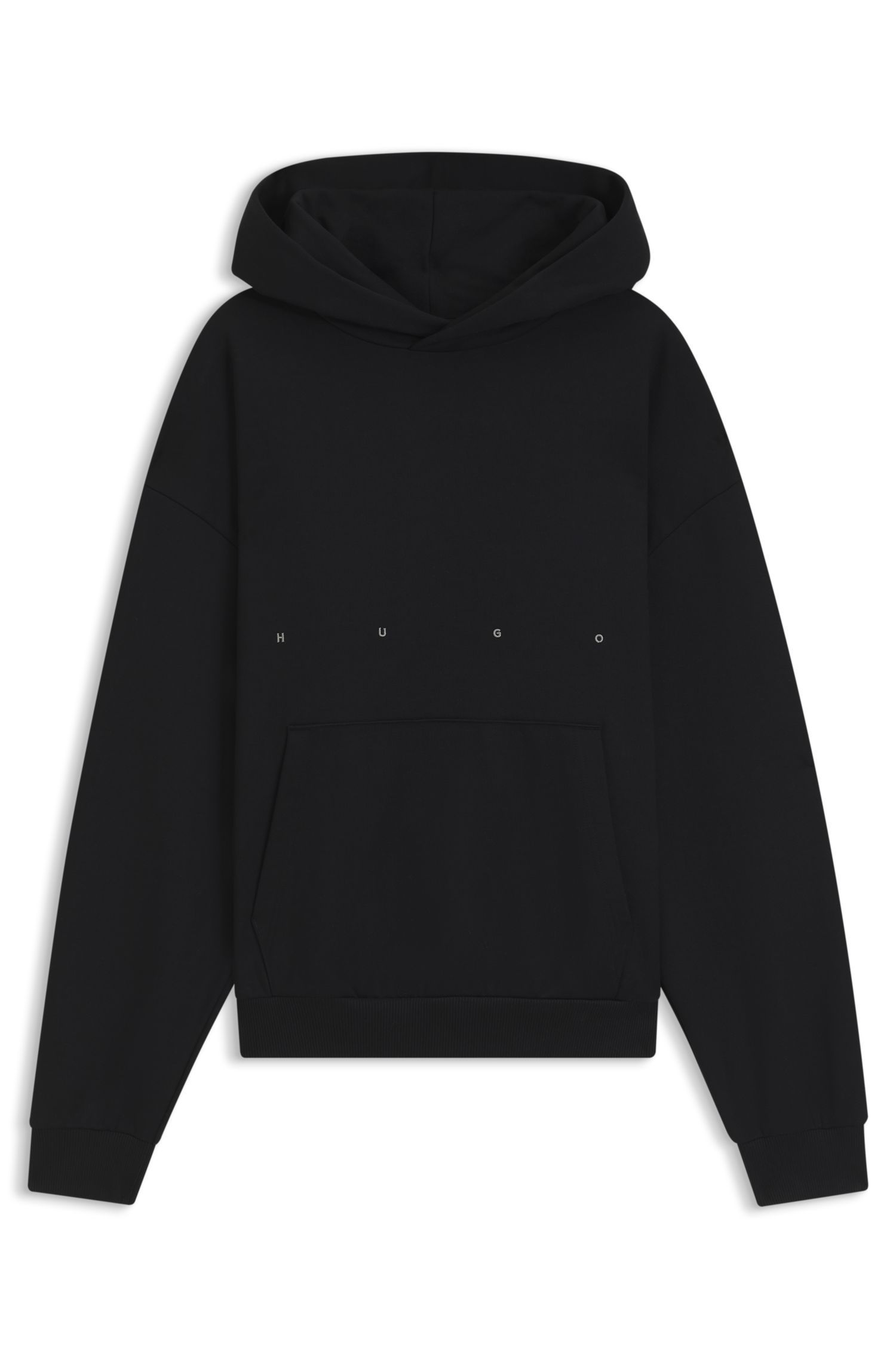 HUGO - Áo hoodie dáng oversized cotton terry HUGO x apoh in họa tiết ballerina