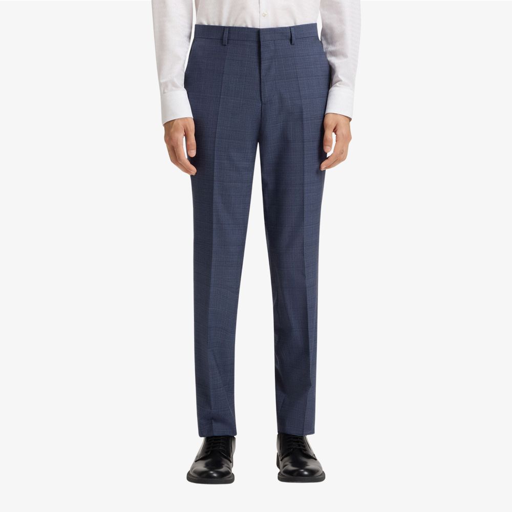 HUGO - Quần âu dáng extra-slim-fit len mouliné