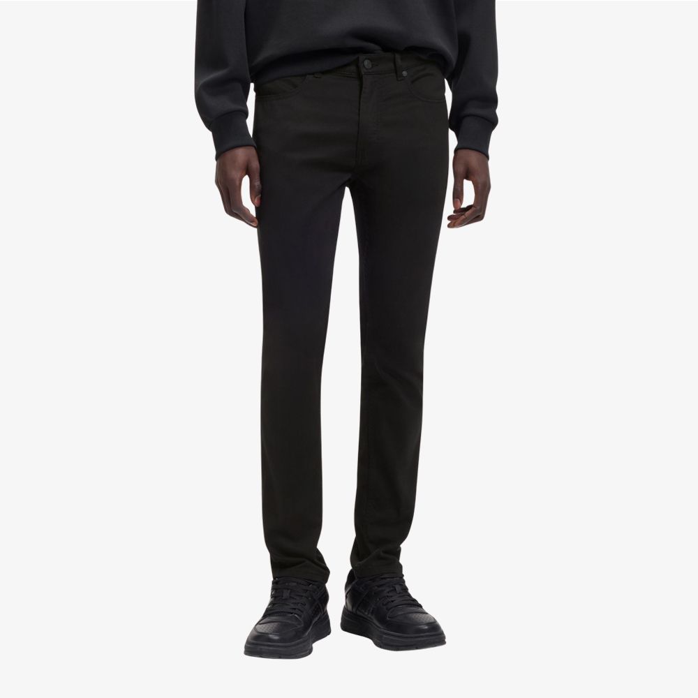 HUGO - Quần jeans extra-slim fit vải denim satin-touch