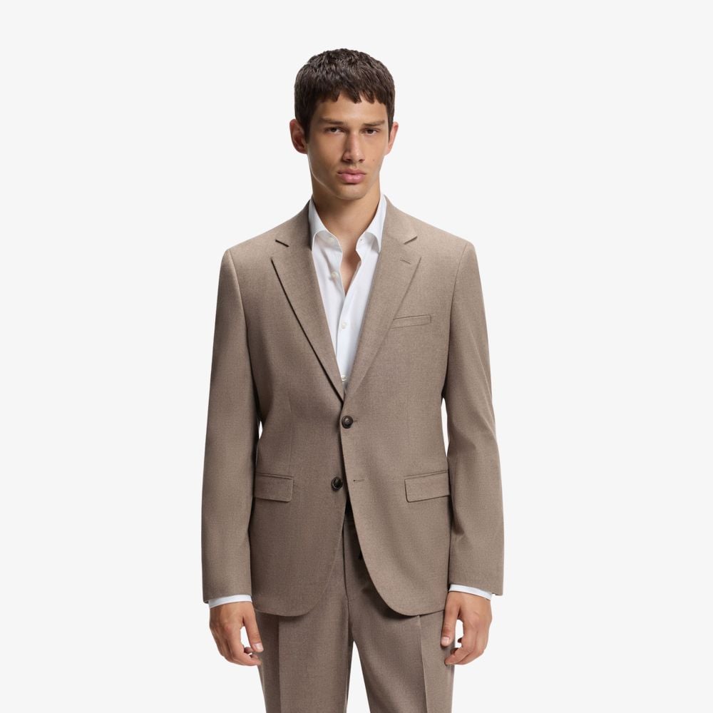 Áo vest extra-slim fit vải flannel melange