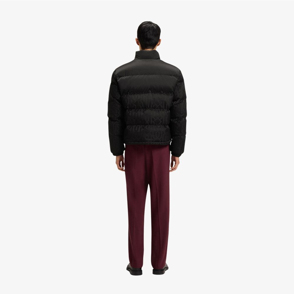 HUGO - Áo khoác chống thấm nước với họa tiết jacquard