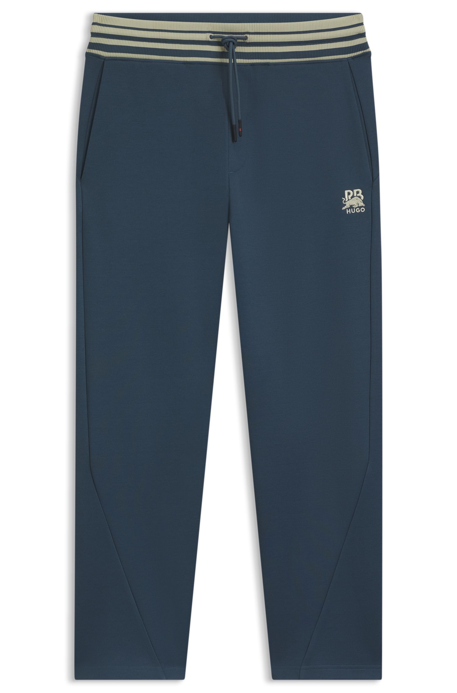 HUGO - Quần sweatpants dáng oversized HUGO x RB với cạp quần sọc