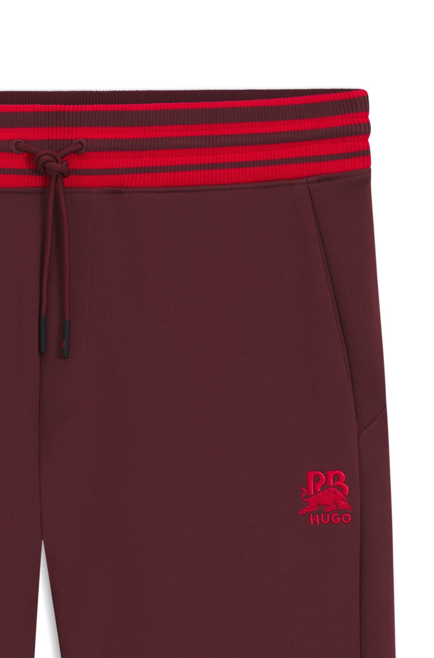 HUGO - Quần sweatpants dáng oversized HUGO x RB với cạp quần sọc
