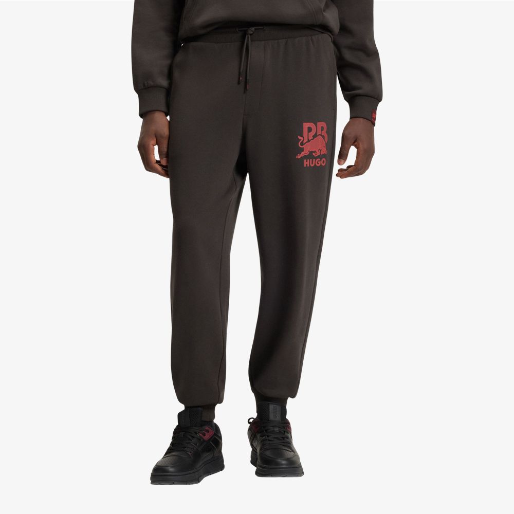 Quần sweatpants cotton terry HUGO x RB với hình in bò tót Racing Bulls