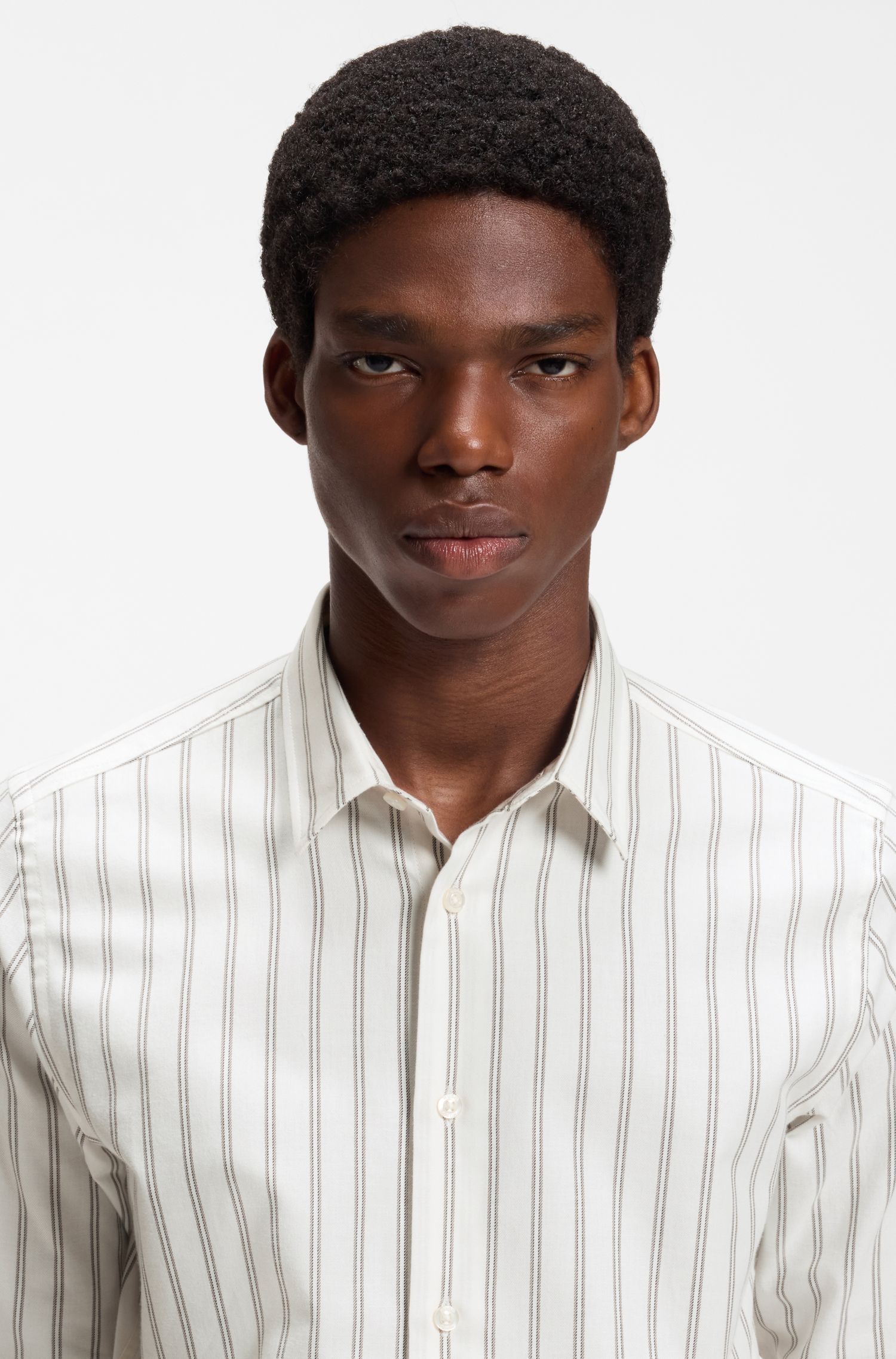 Áo sơ mi relaxed fit vải flannel cotton