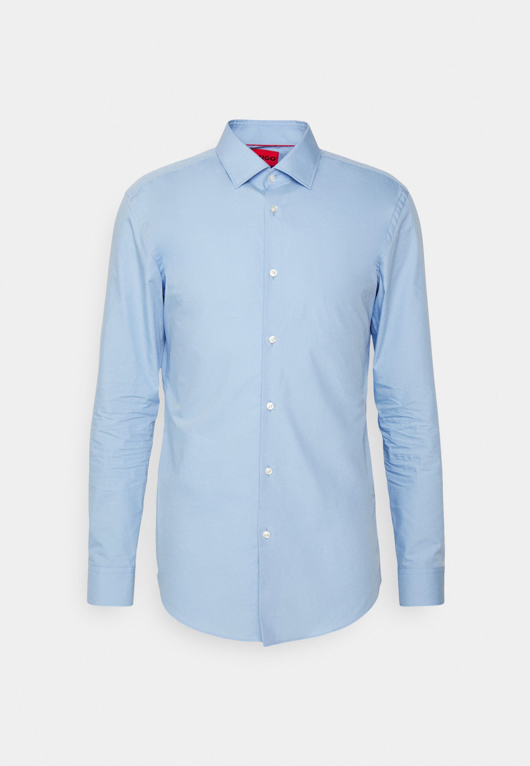 HUGO - Áo sơ mi slim-fit vải chéo co giãn