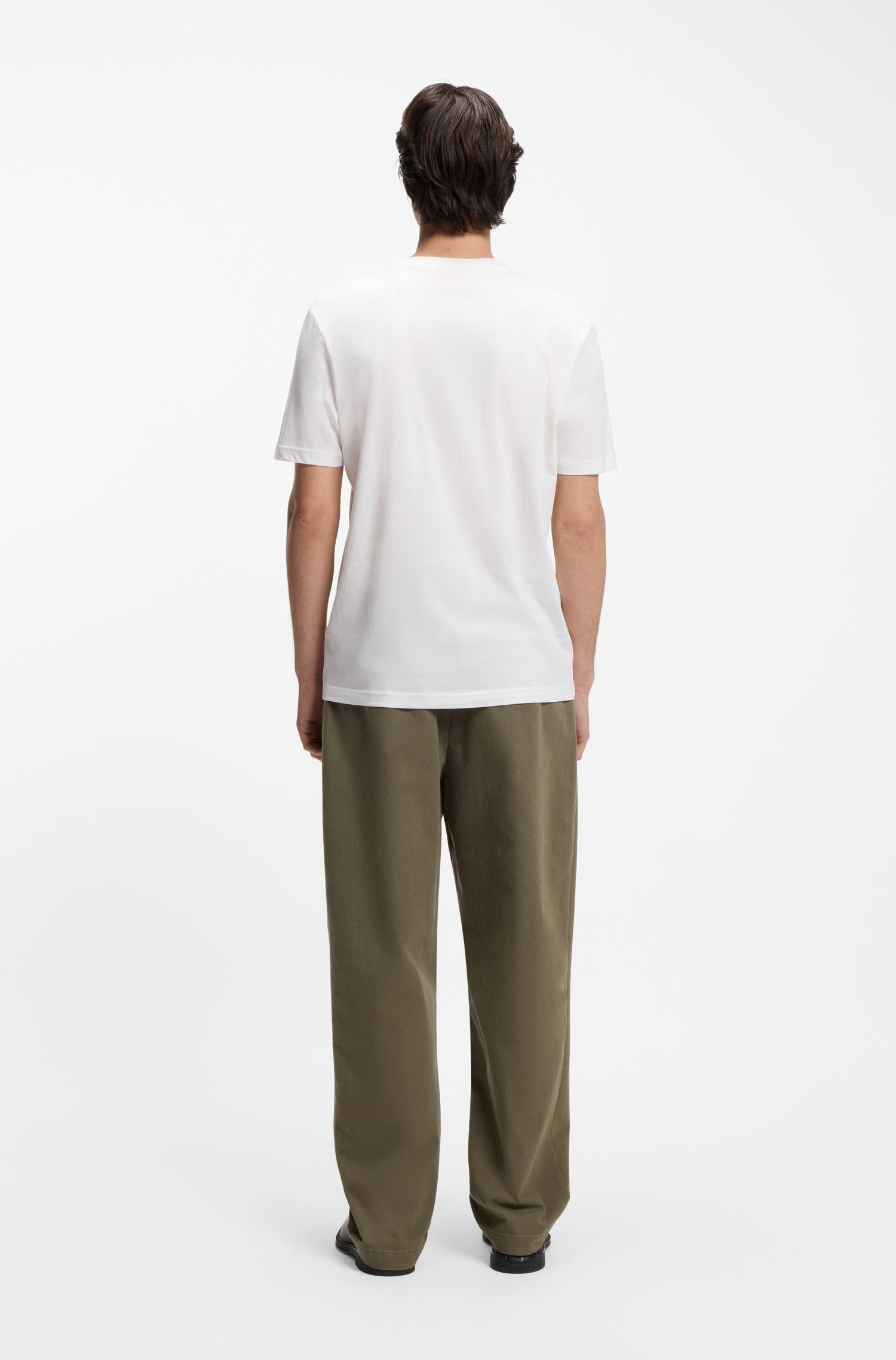 Áo thun in logo chuyển màu, chất liệu cotton jersey