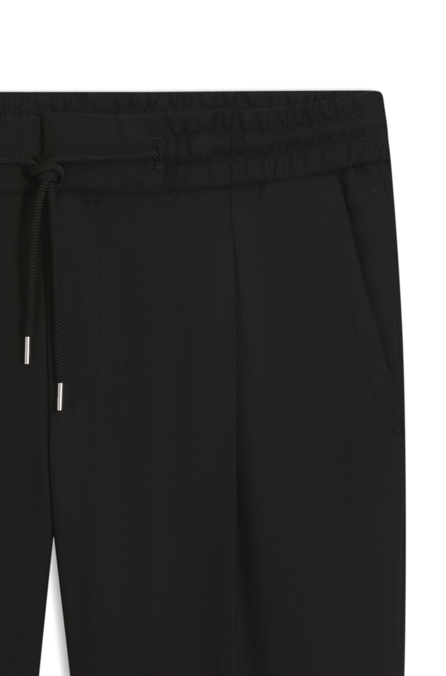 HUGO - Quần dài Slim-fit vải chéo