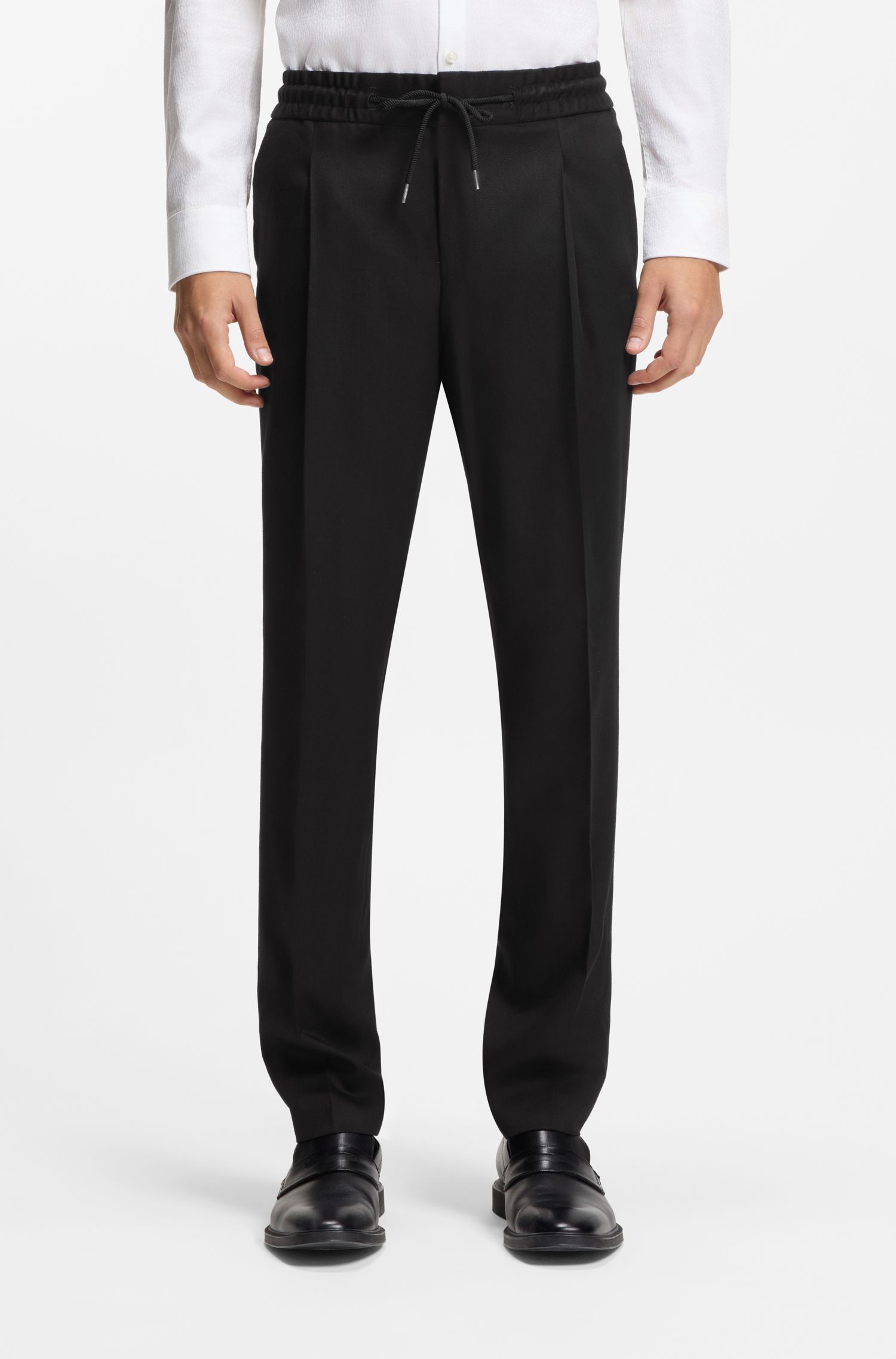 Quần dài Slim-fit vải chéo