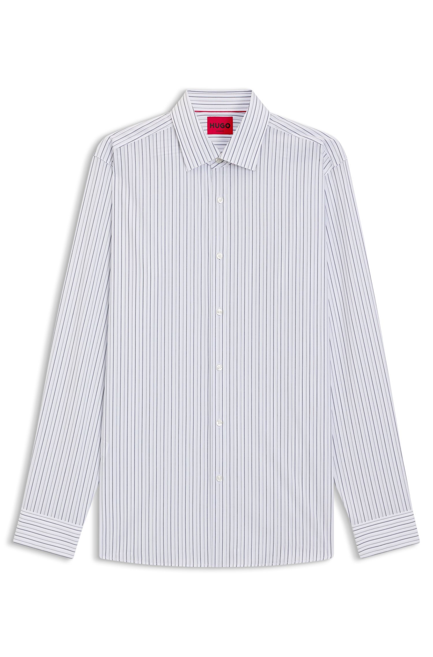 HUGO - Áo sơ mi modern-fit cotton kẻ sọc