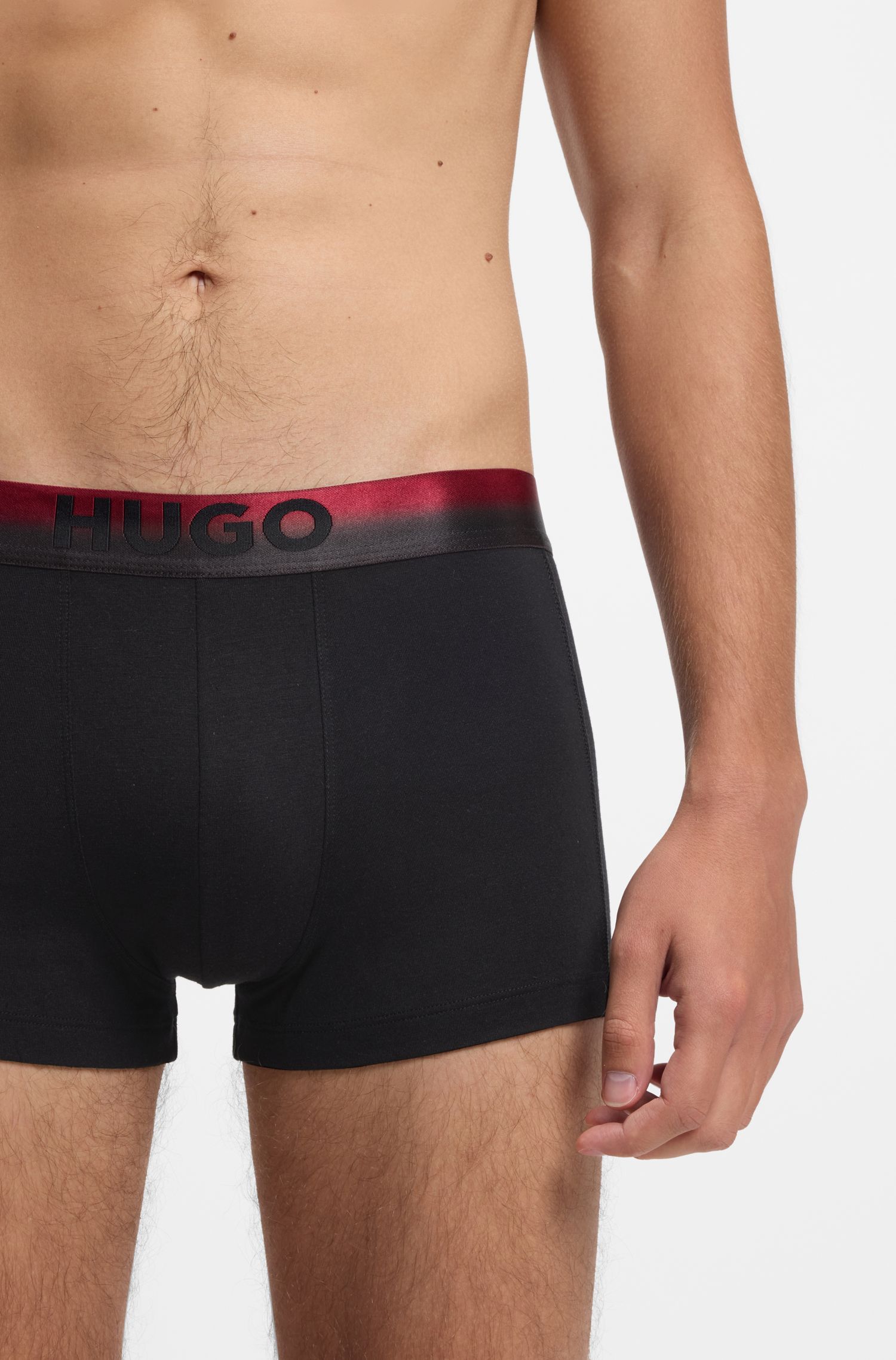 HUGO - Bộ ba quần đùi nam có cạp quần đổi màu