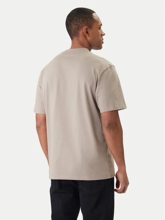 HUGO - Áo thun cotton jersey với logo họa tiết đồi mồi
