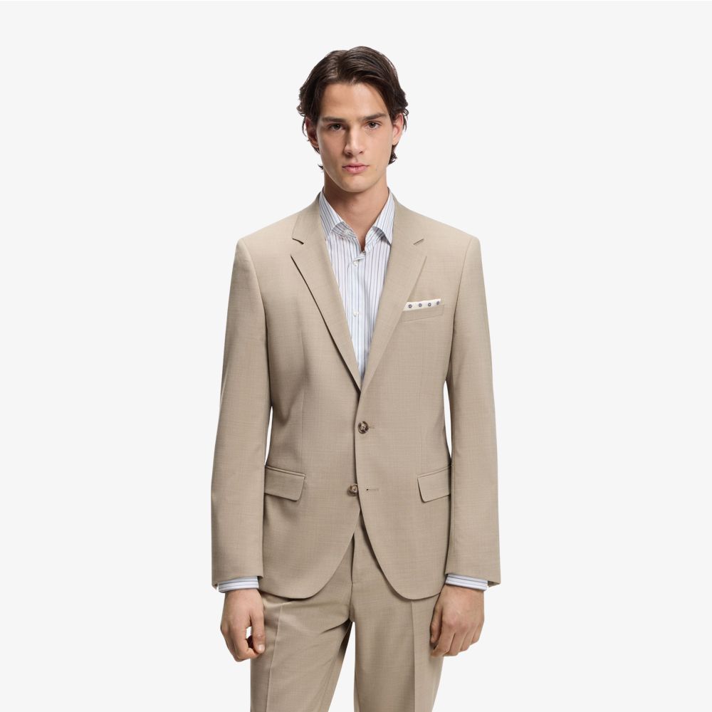 Bộ vest hai mảnh slim-fit, vải co giãn