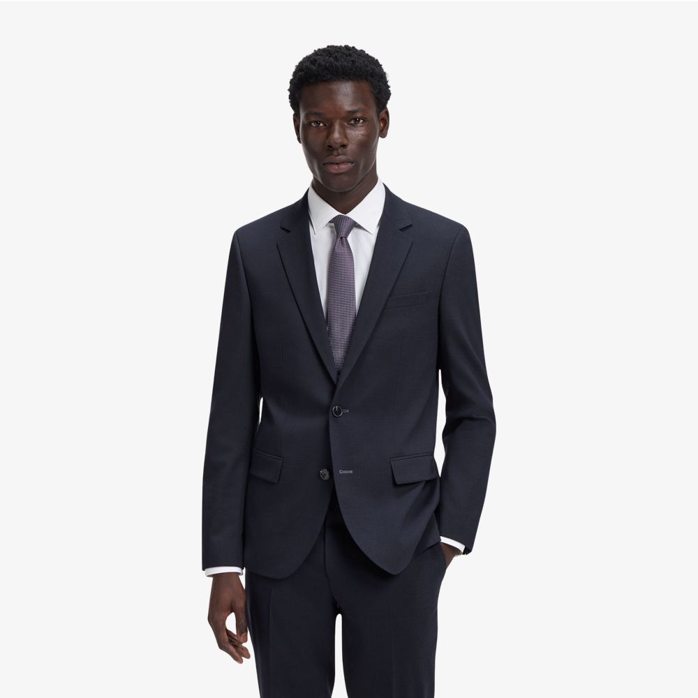 Bộ vest hai mảnh slim-fit, vải co giãn